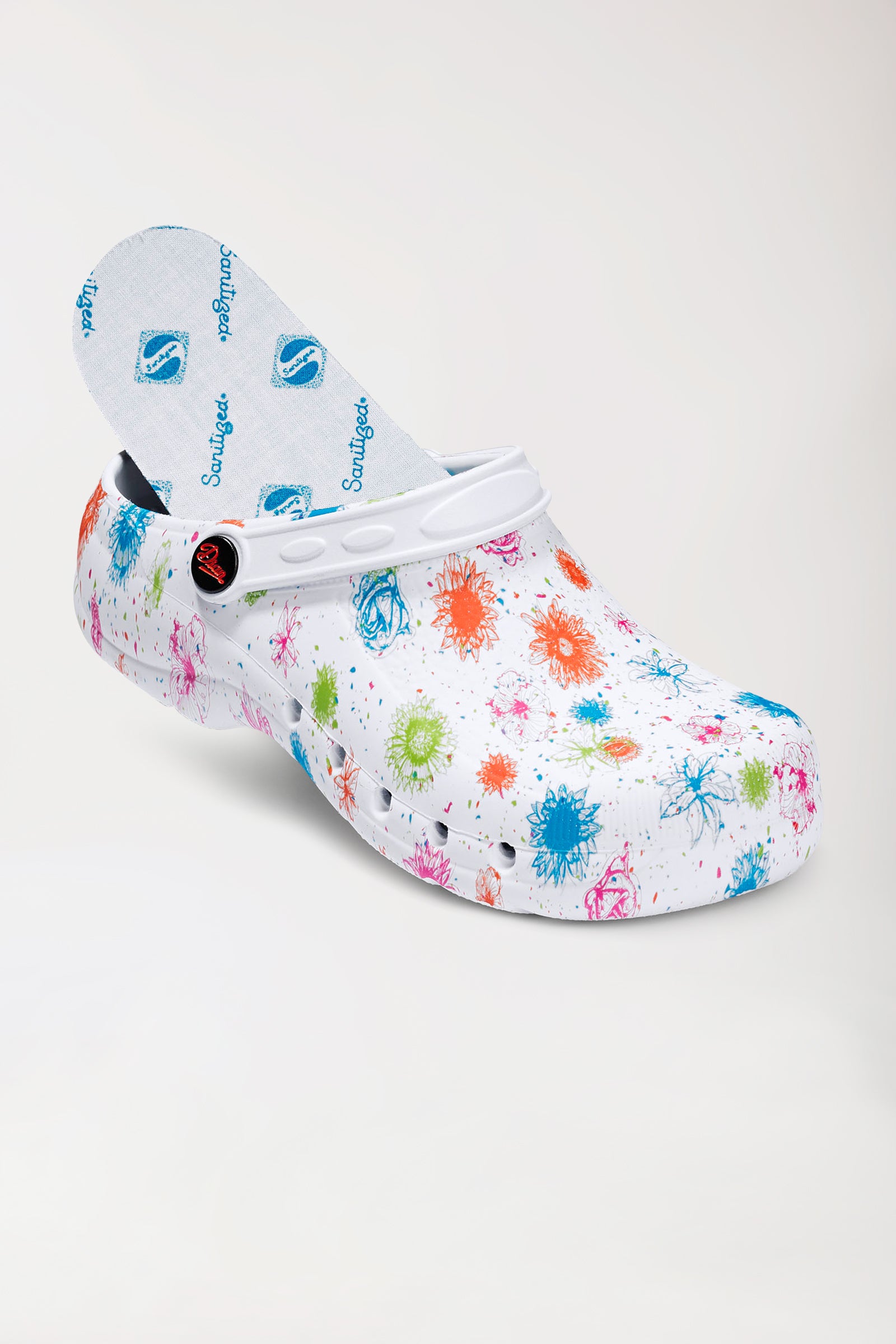 Unisex Berufsclog weiss/bunt