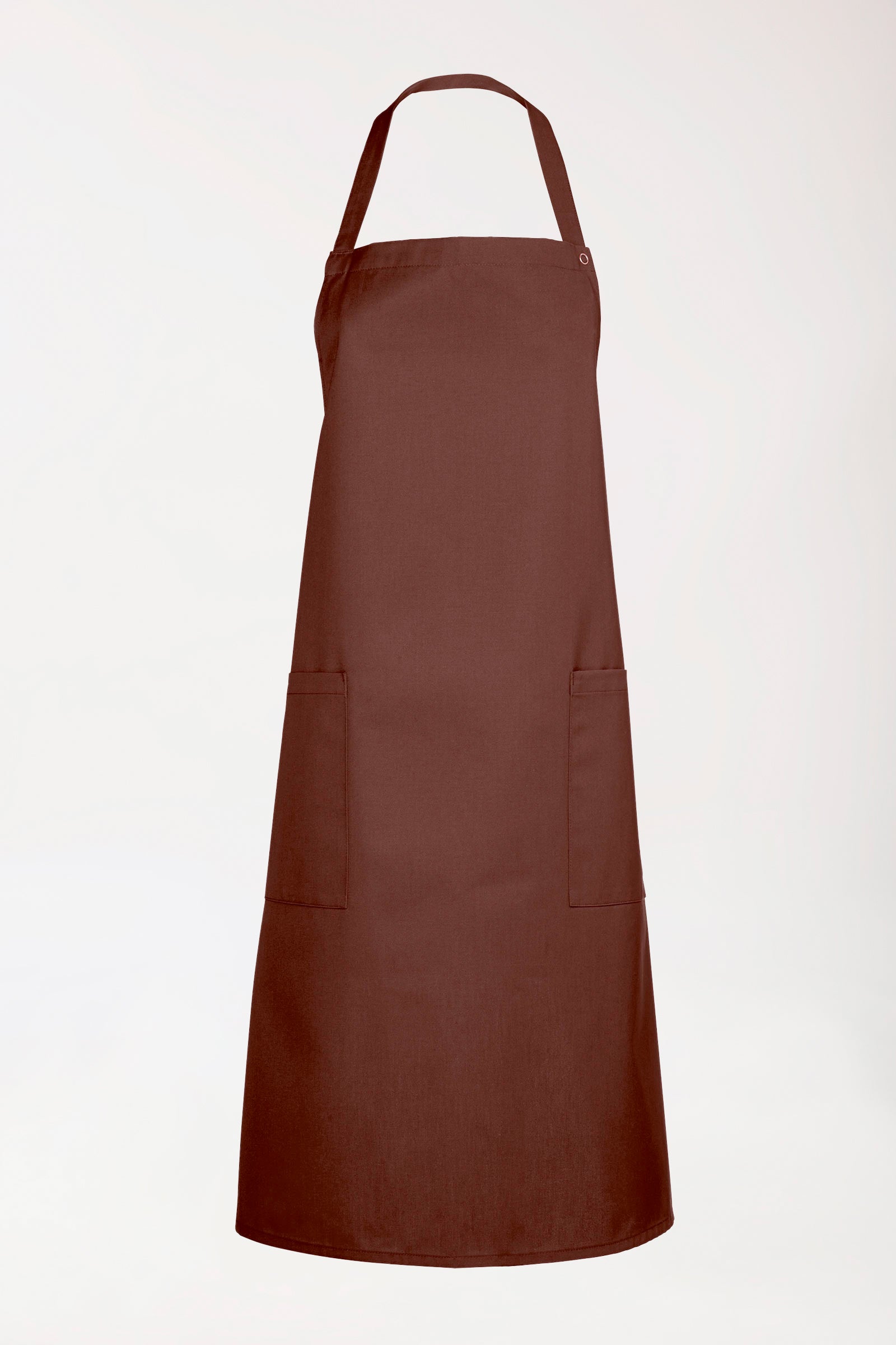 Gastro Latzschürze Unisex - Einheitsgrösse coffee, Vorderansicht