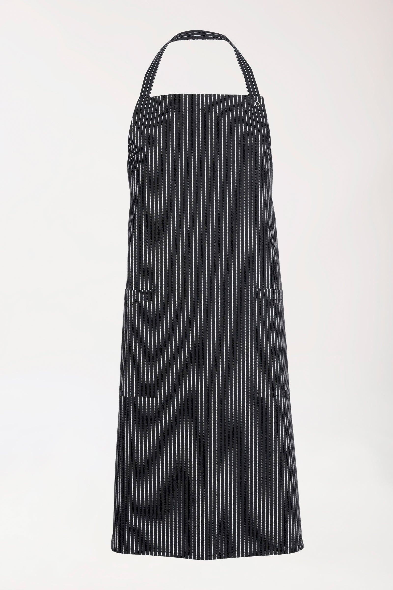 Gastro Latzschürze Unisex - Einheitsgrösse schwarz/weiss