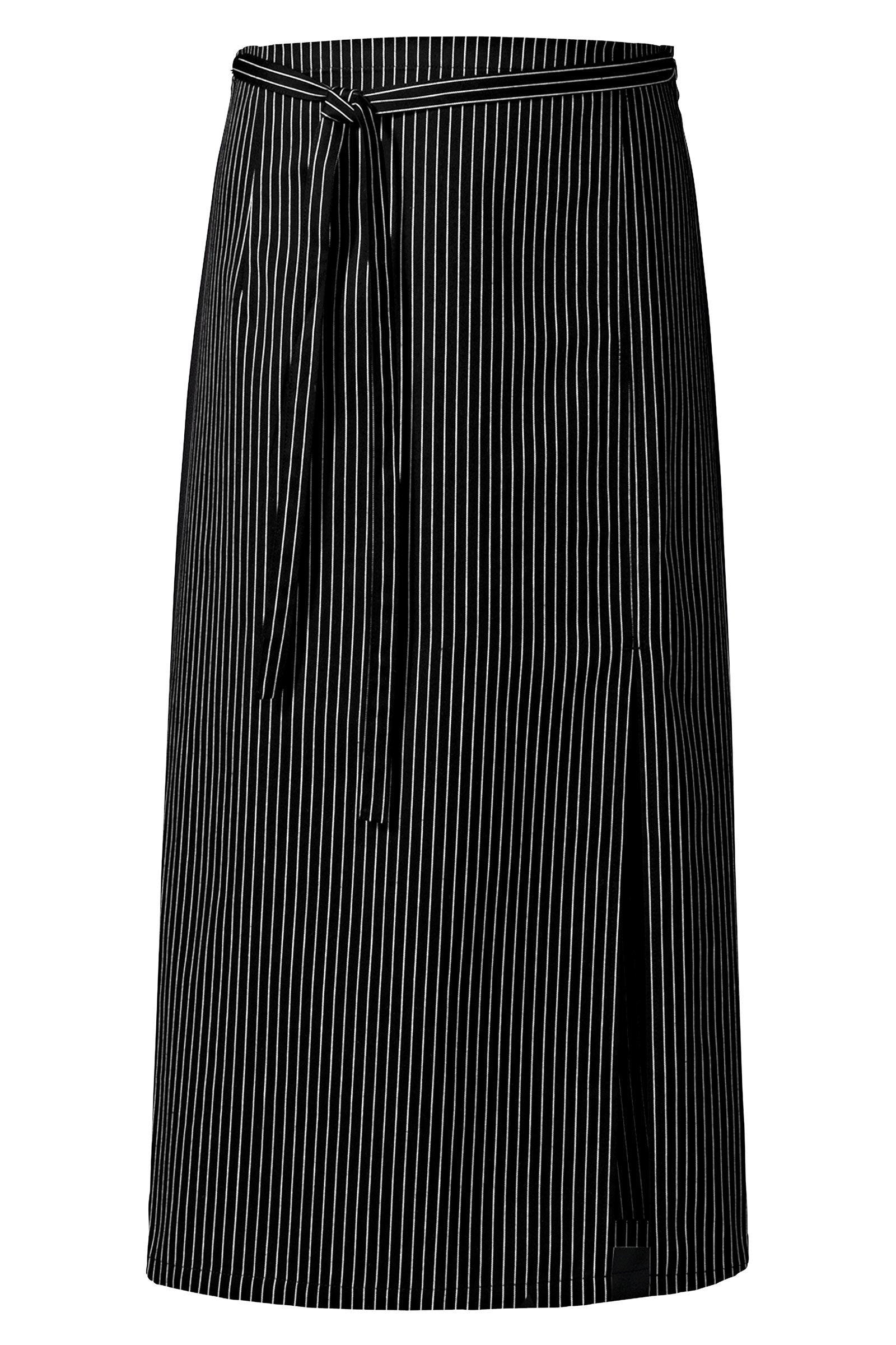 Gastro Bistroschürze Unisex - Einheitsgrösse schwarz/weiss