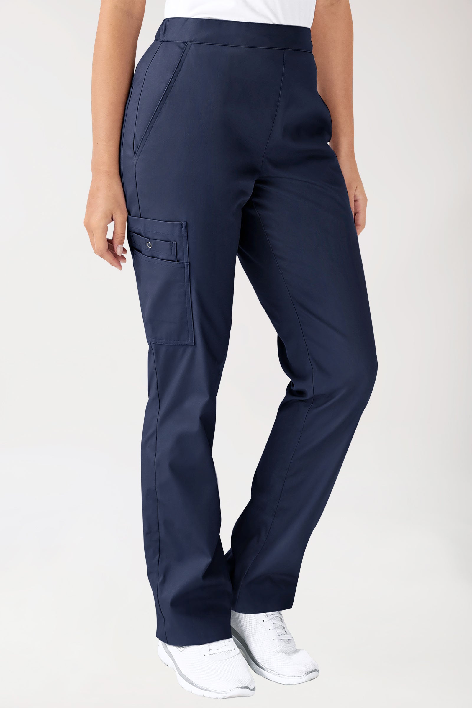 CLINIC STRETCH Hose Unisex - mit Beintasche navy