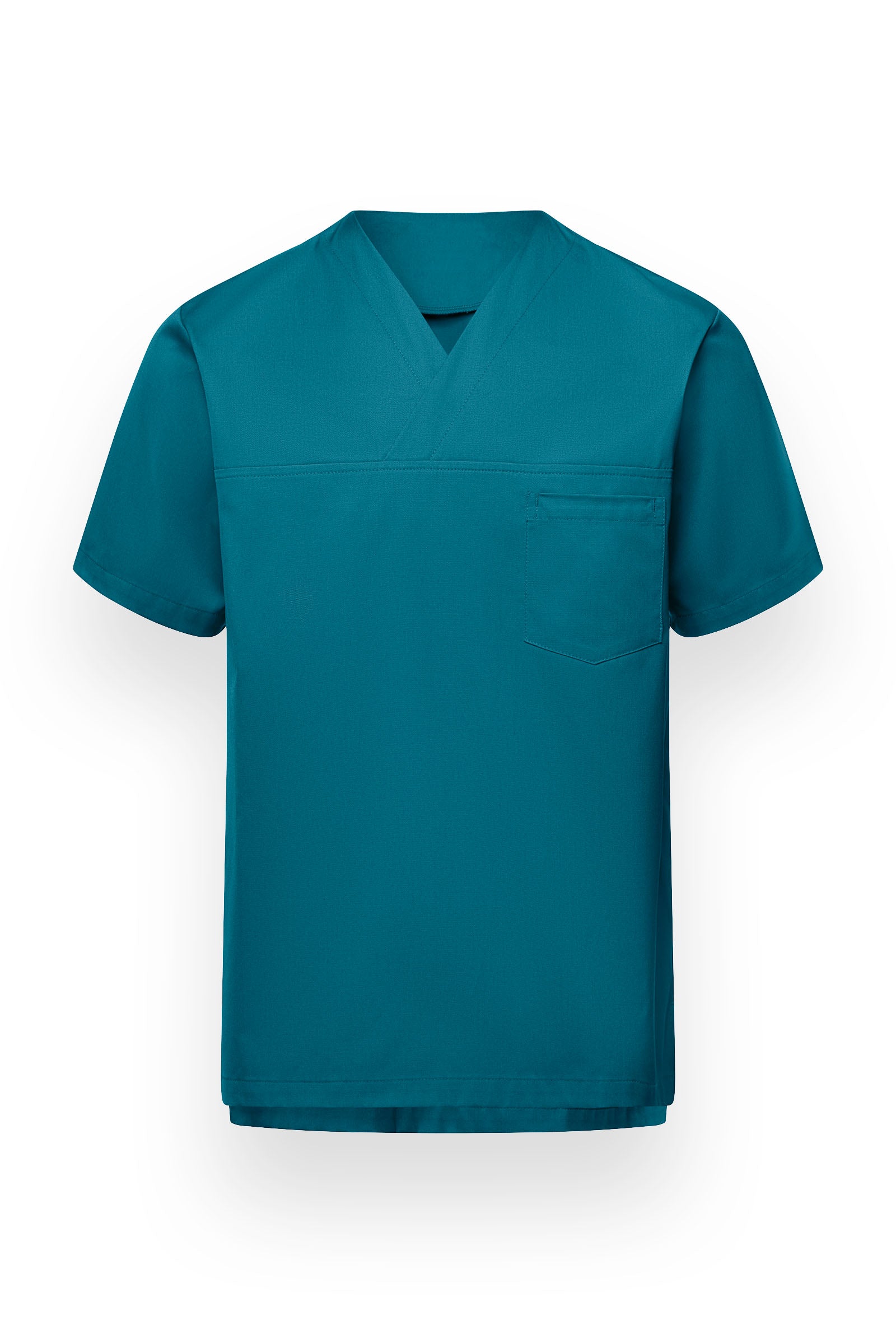 Schlupfkasack Unisex - V-Ausschnitt petrol, Vue de face