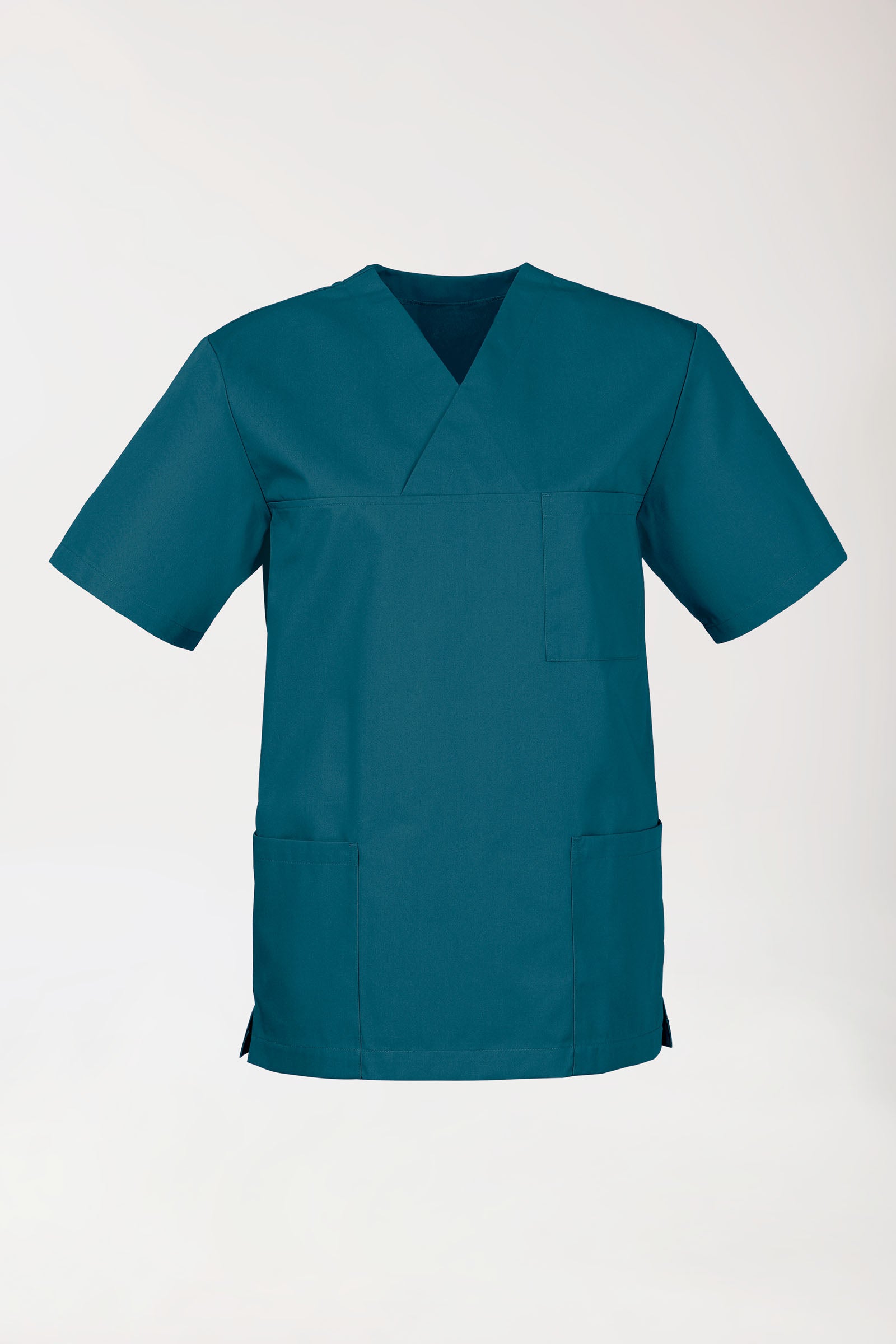 Stretch Schlupfkasack Herren - V-Ausschnitt petrol