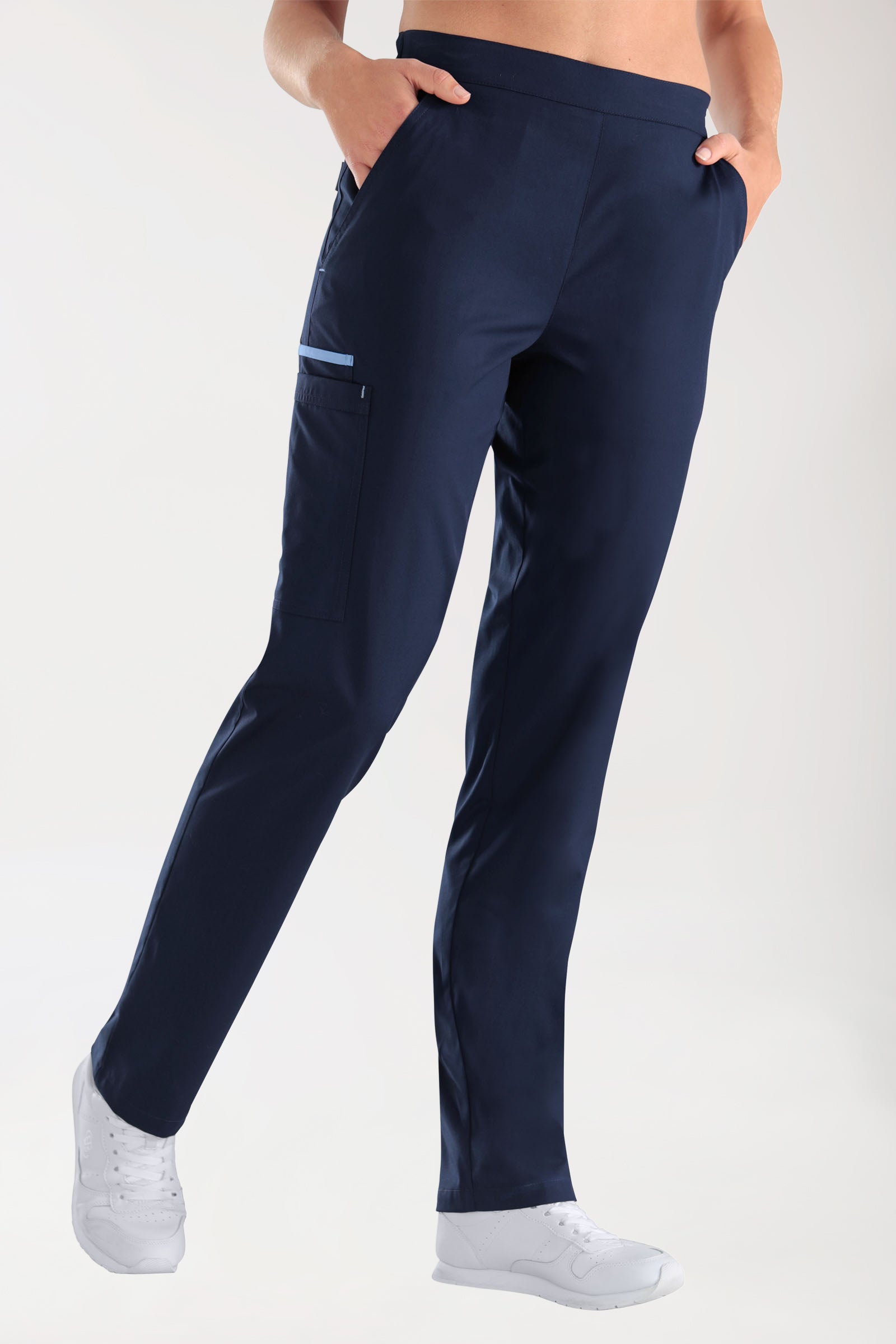 Hose Navy mit Himmelblau Unisex, Vue de face