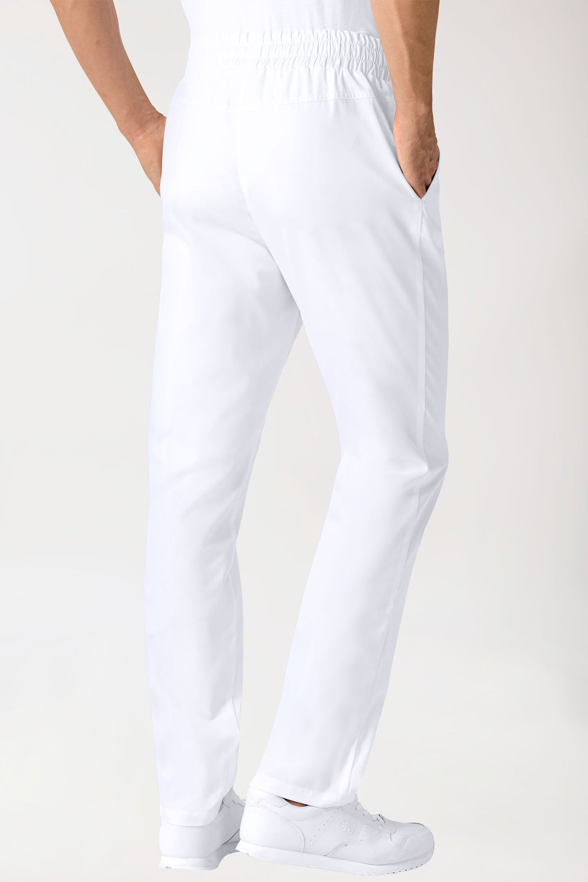 Hose Unisex - hoher Bund - Rundumgummi - weiss
