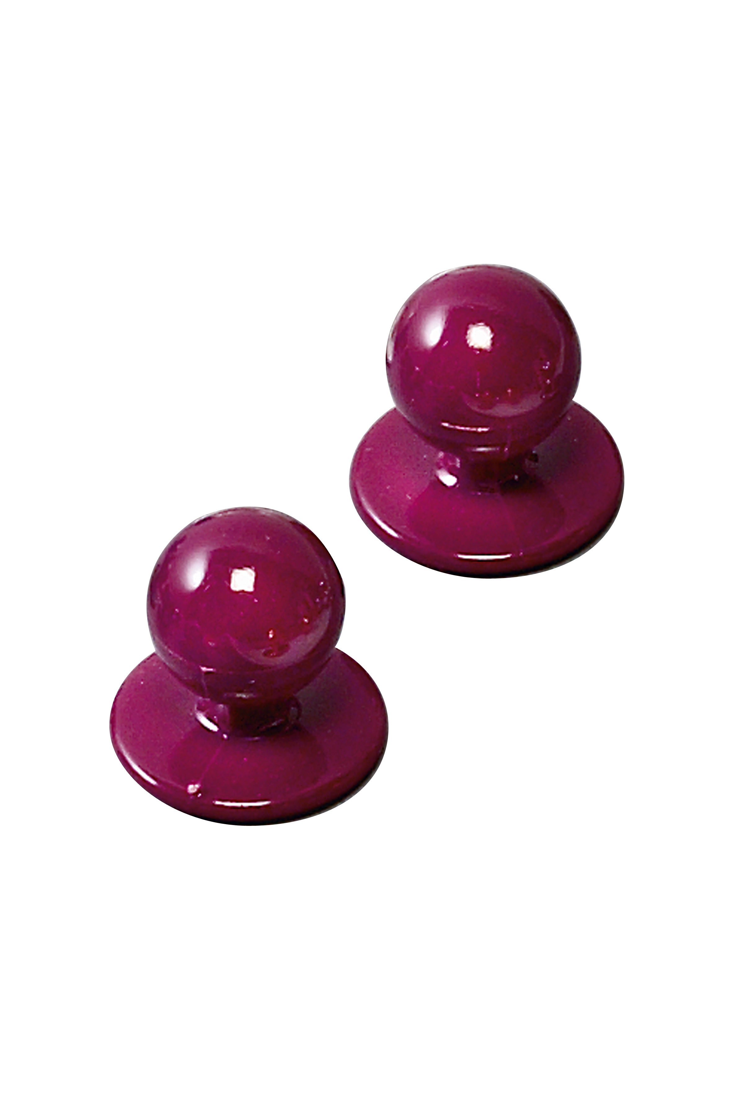 Gastro Kugelknöpfe Unisex - 12 Stück bordeaux