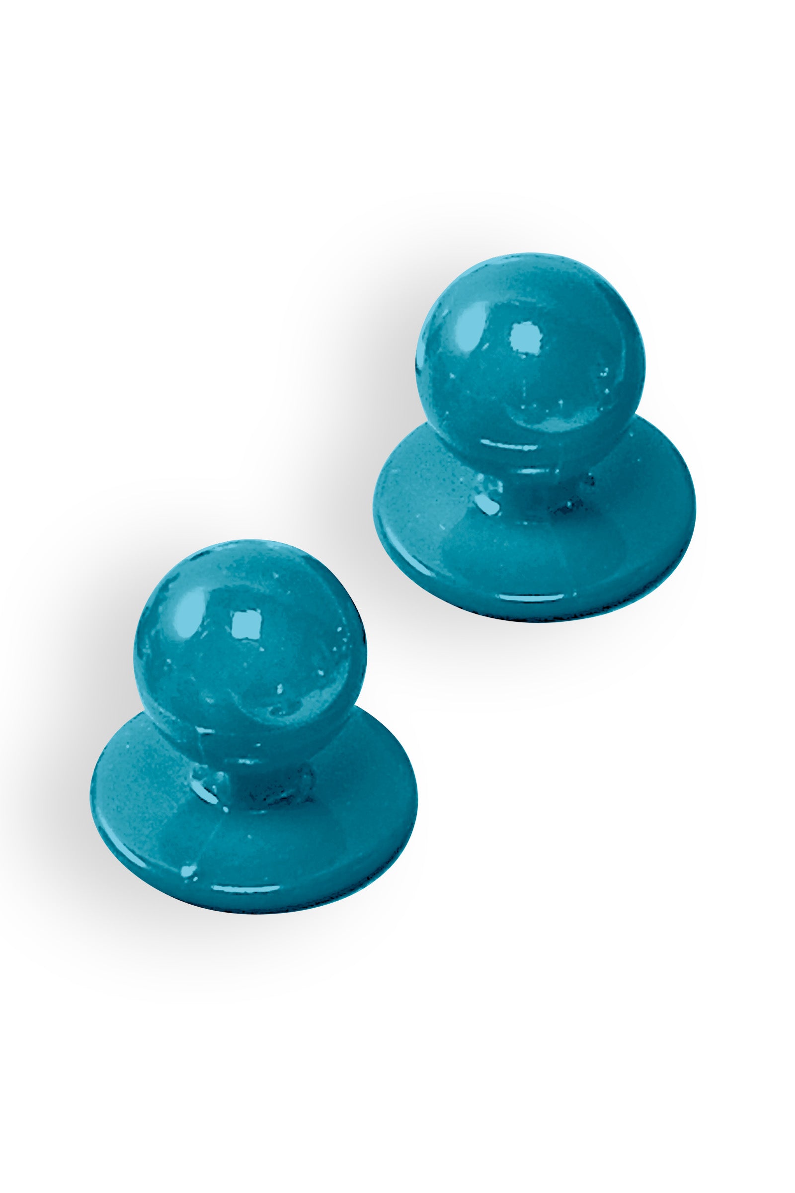 Gastro Kugelknöpfe Unisex - 12 Stück petrol