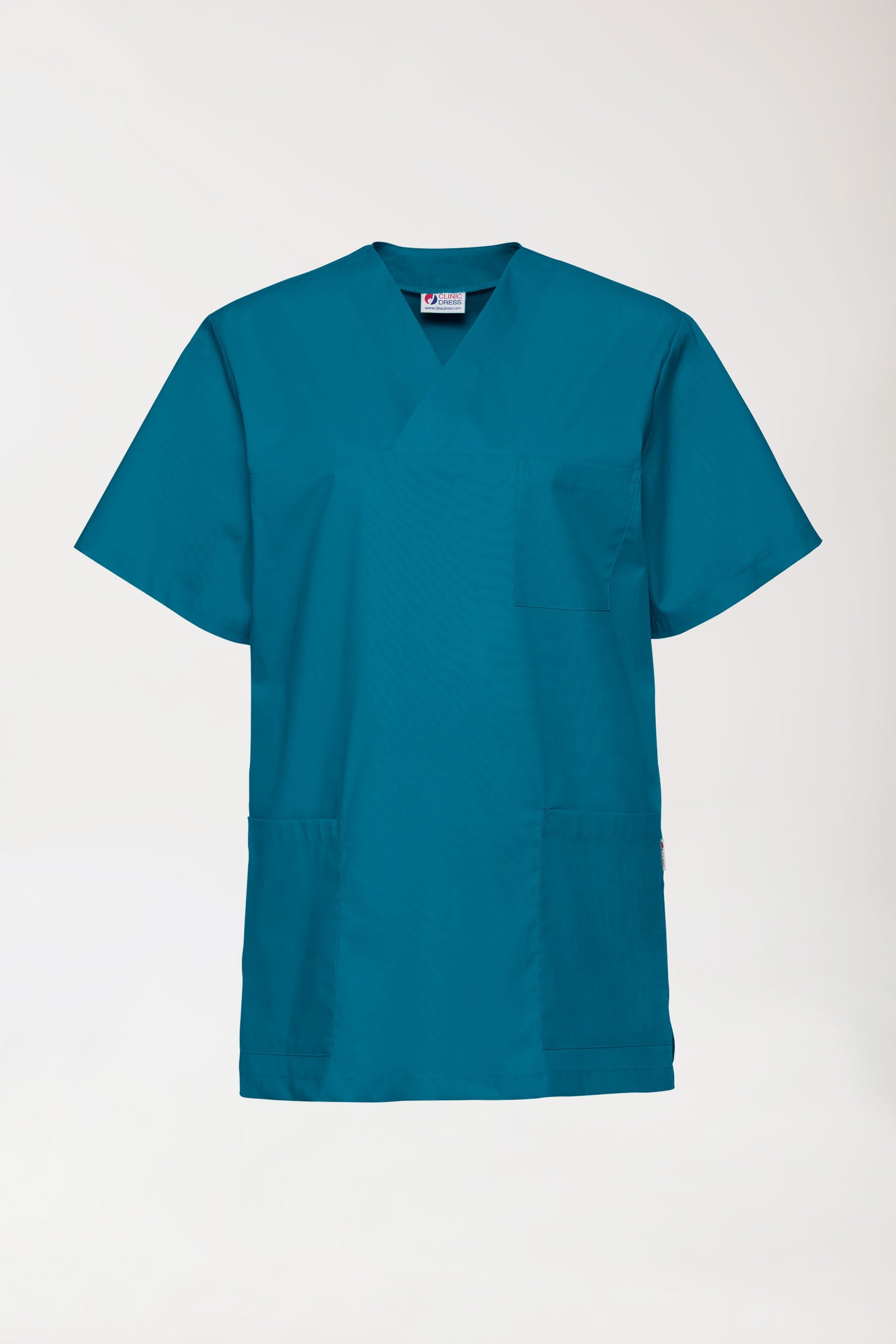 Stretch Schlupfkasack Unisex - V-Ausschnitt petrol