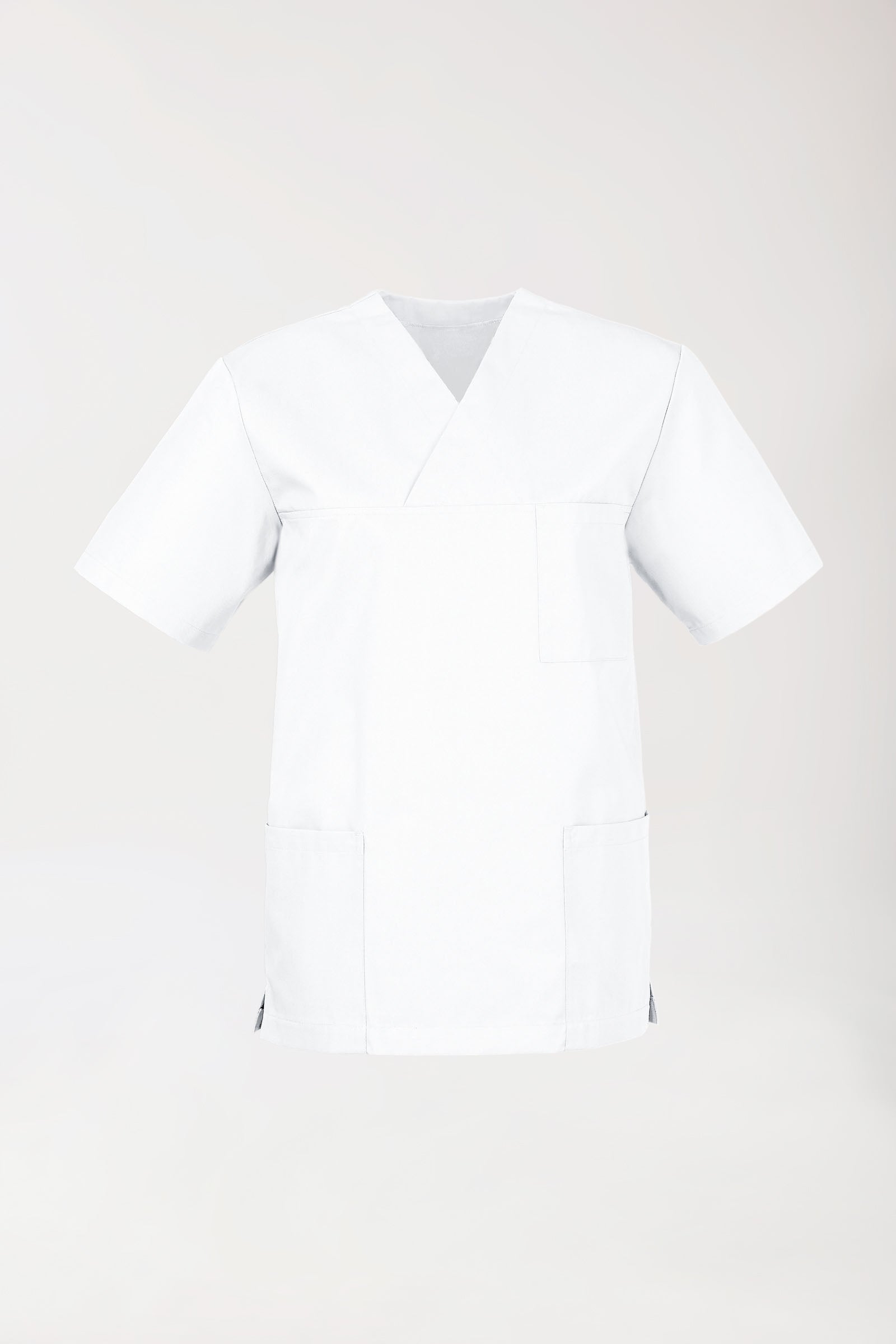 JUST STRONG Schlupfkasack Unisex - V-Ausschnitt weiss