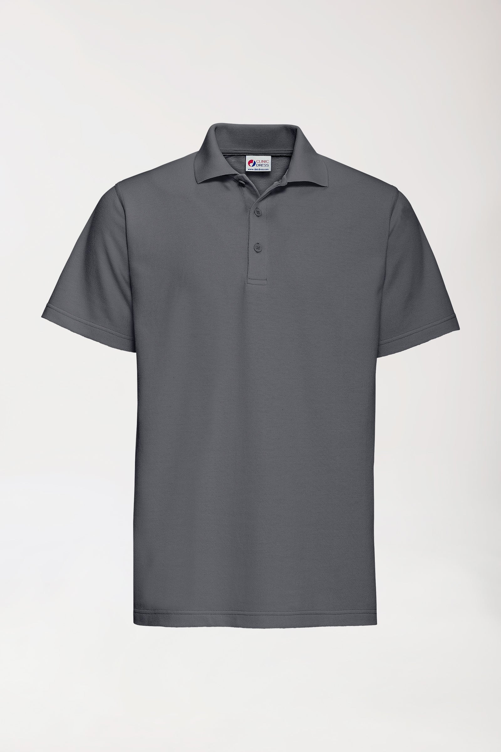 CORE Shirt Unisex - Polokragen erzgrau, Vue de face