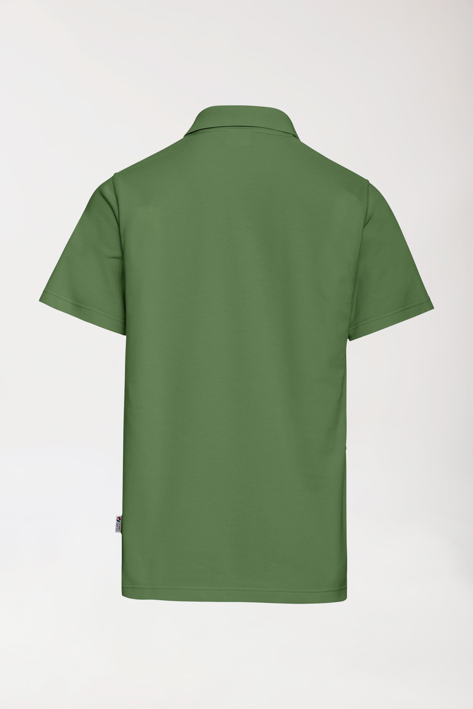CORE Shirt Unisex - Polokragen wiesengrün, Vorderansicht