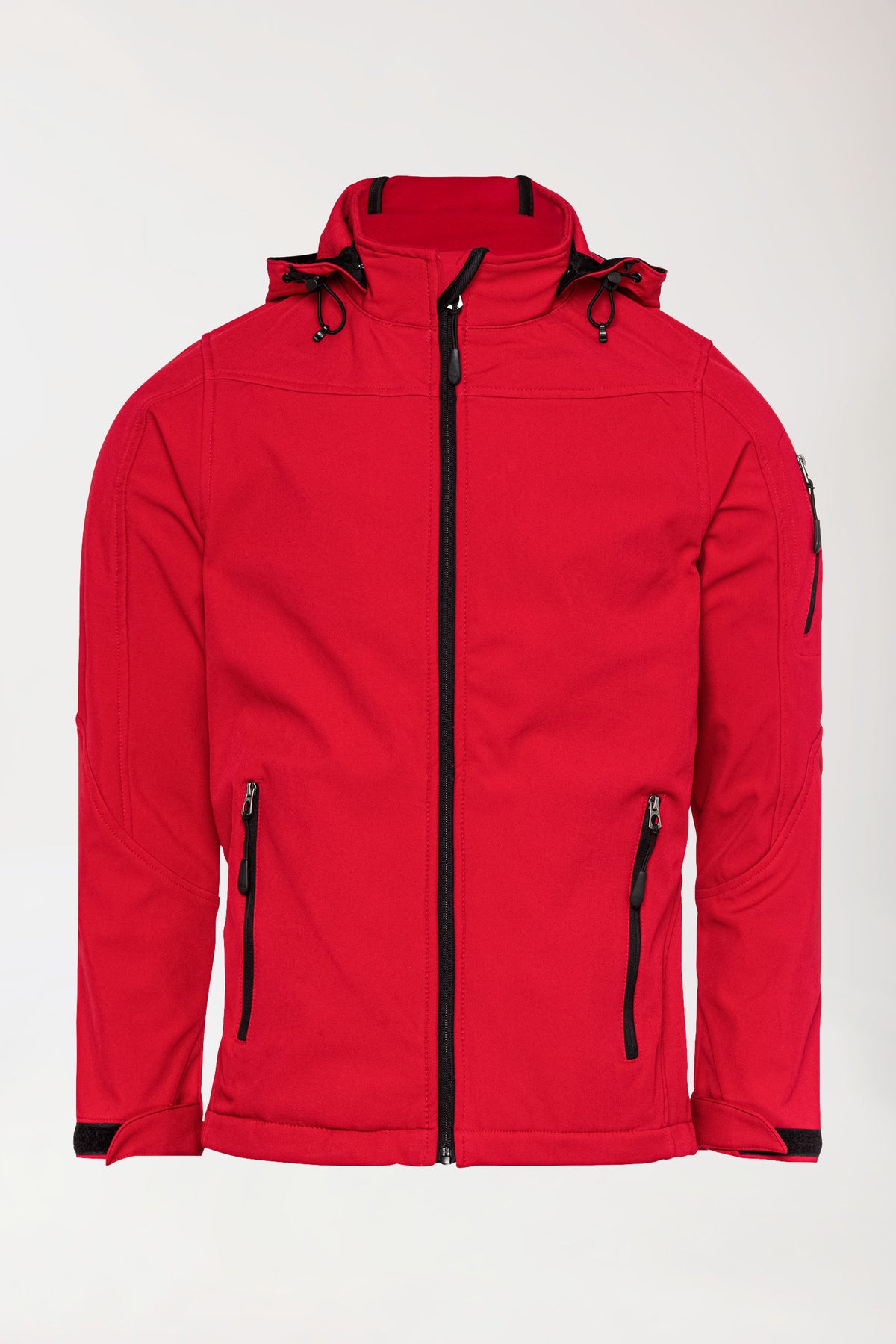 Softshell Jacken Unisex - mit Kapuze rot