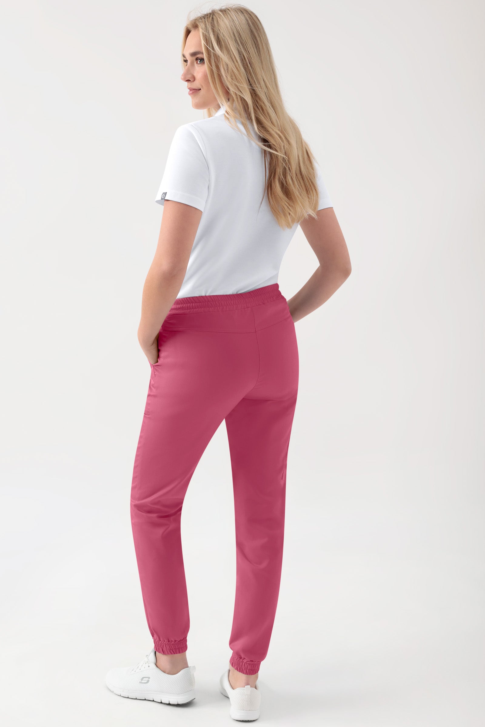 GREEN Stretch Hose Damen - Jogpants Style rosenholz, Vue de dos 