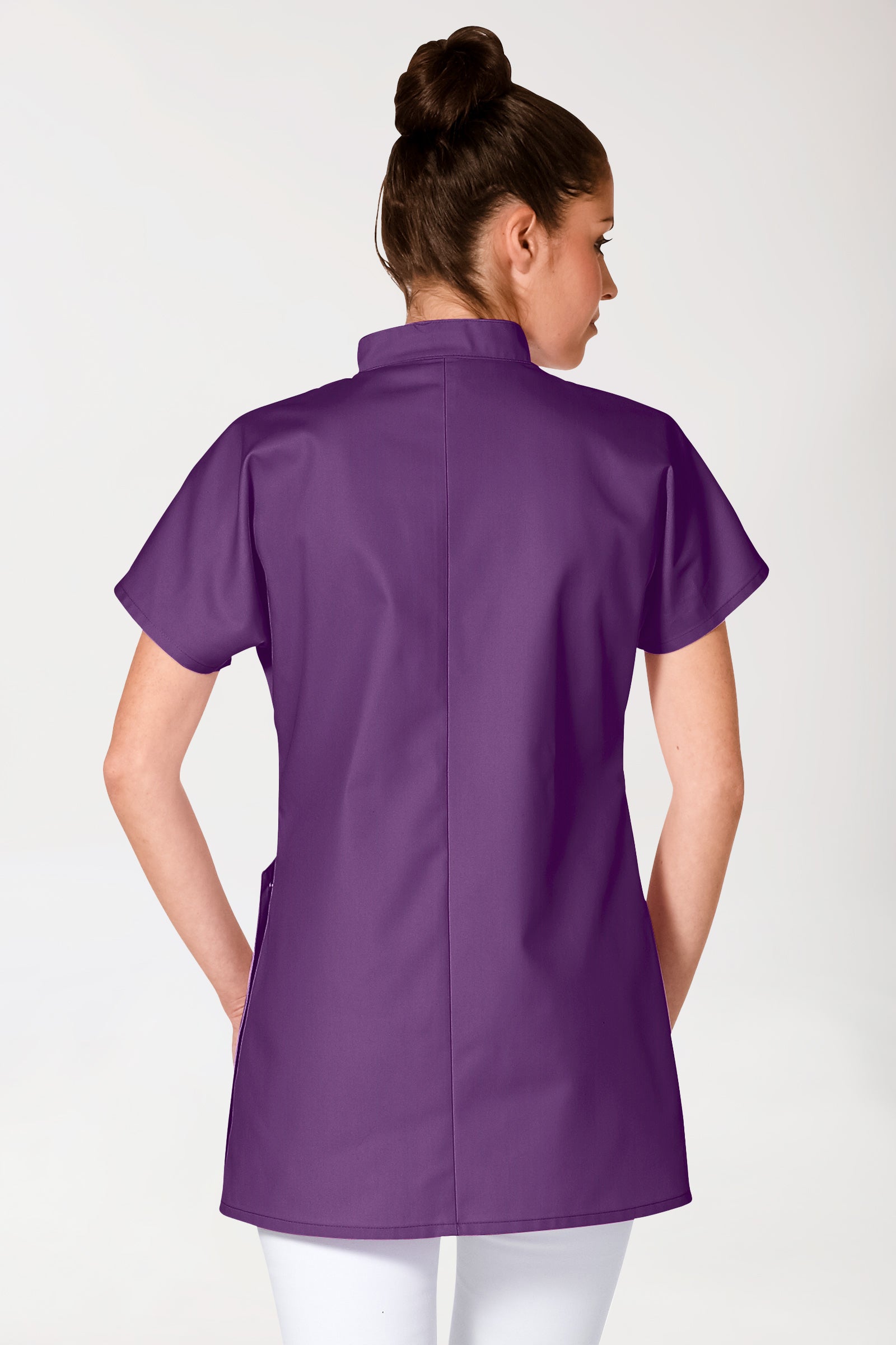 JUST STRONG Kasack Damen - Druckknopfleiste lila