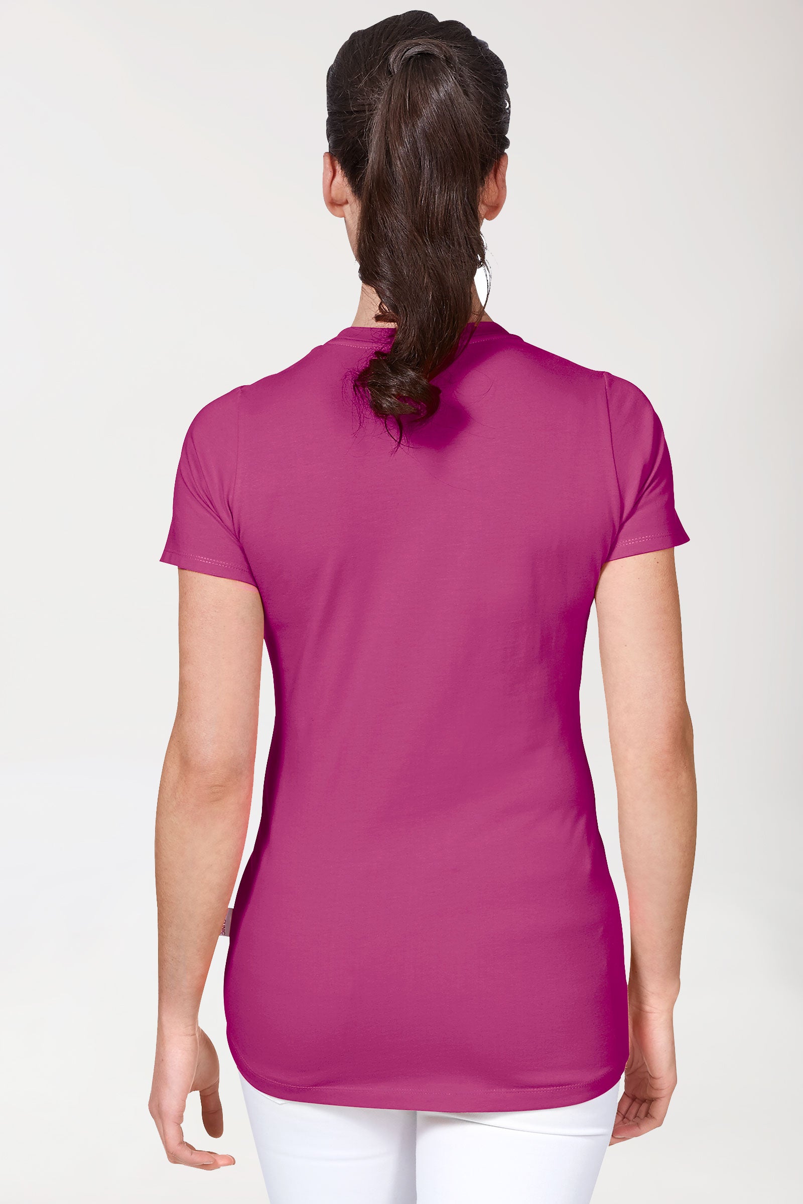 CORE Shirt Damen - Rundhals berry, Rückansicht 