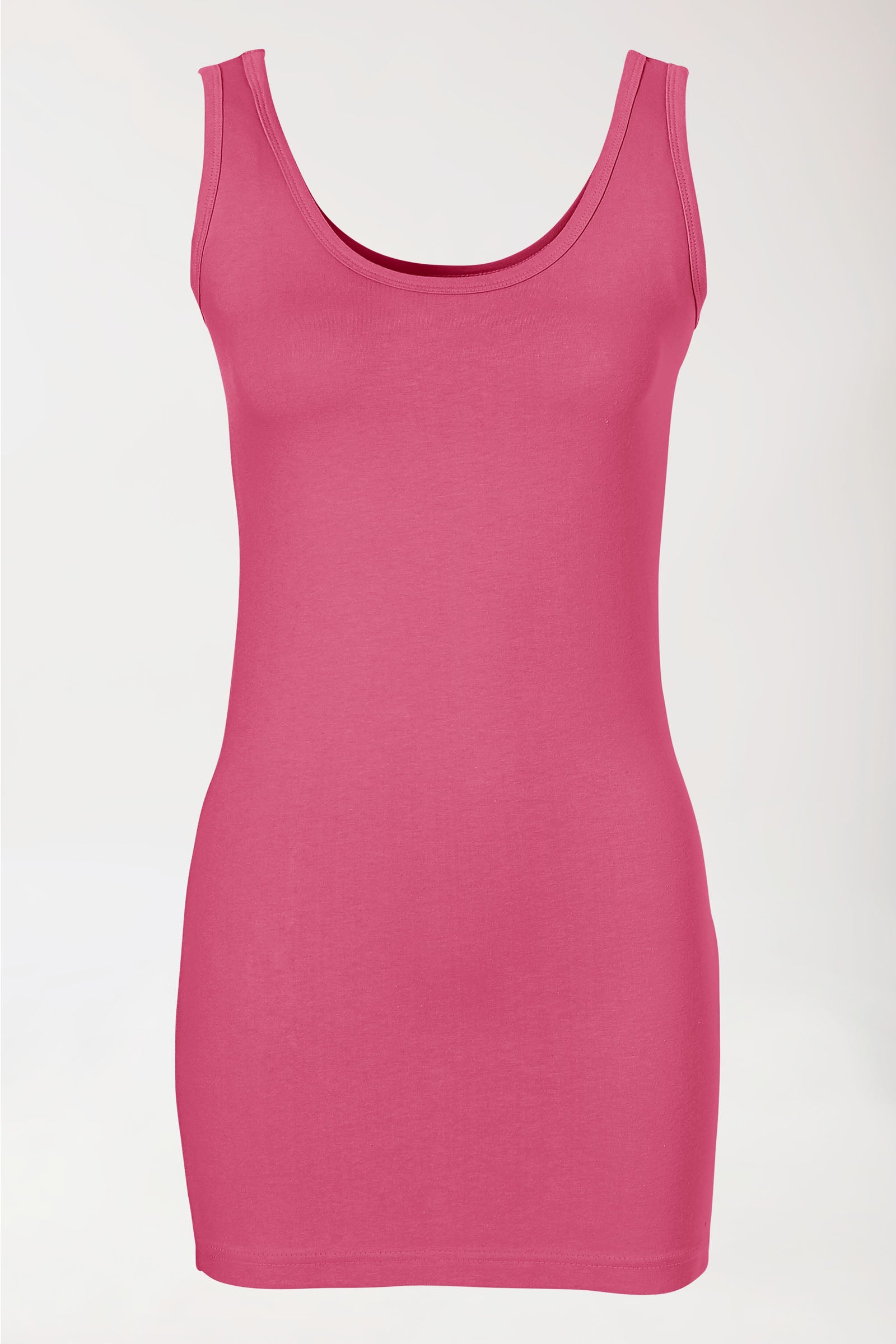 Longtop für Damen Rosenholz Rundhals, Vue de dos 