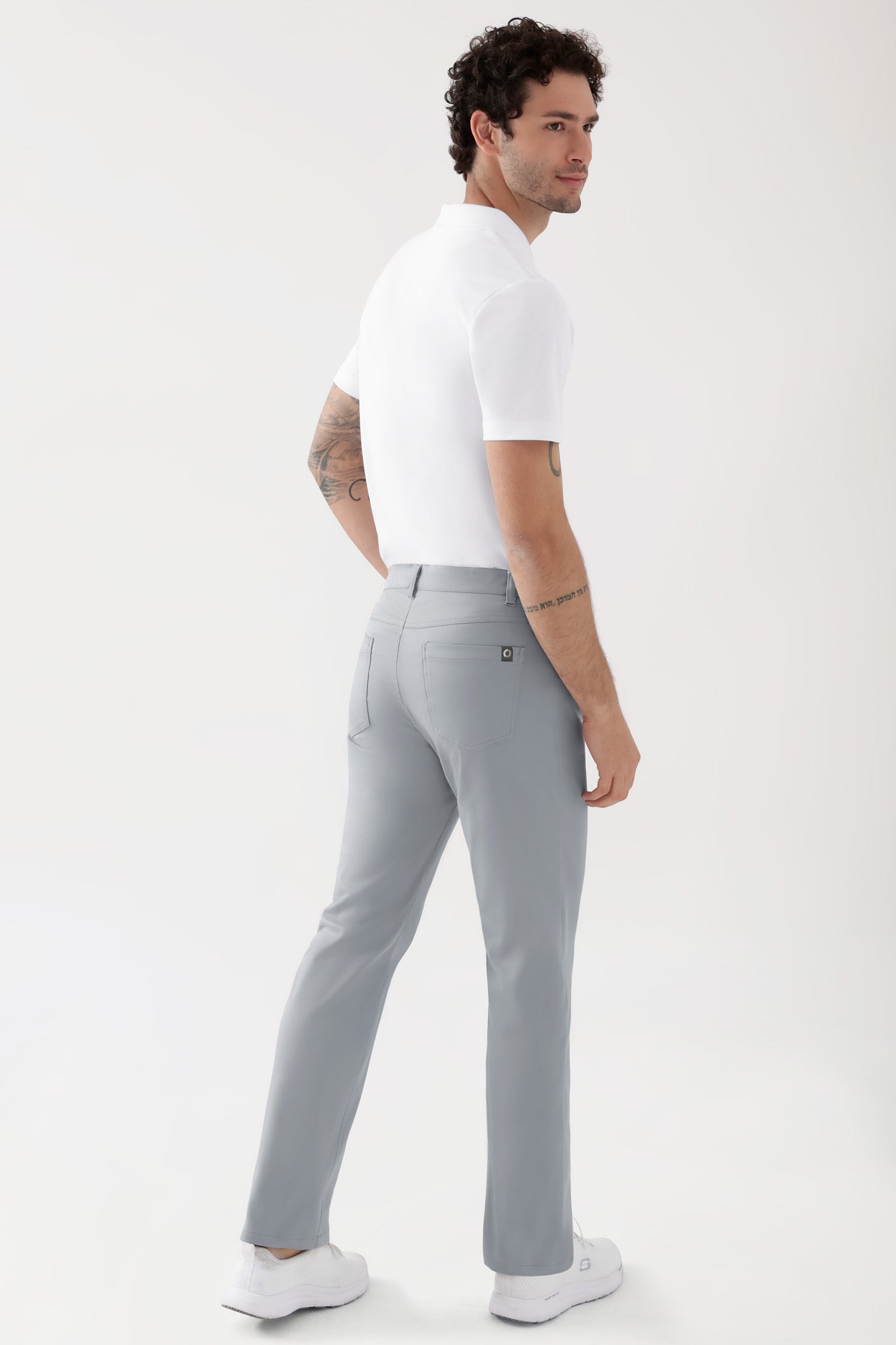 COMFY FLEX 5-Pocket Hose Herren - gerades Bein grau
