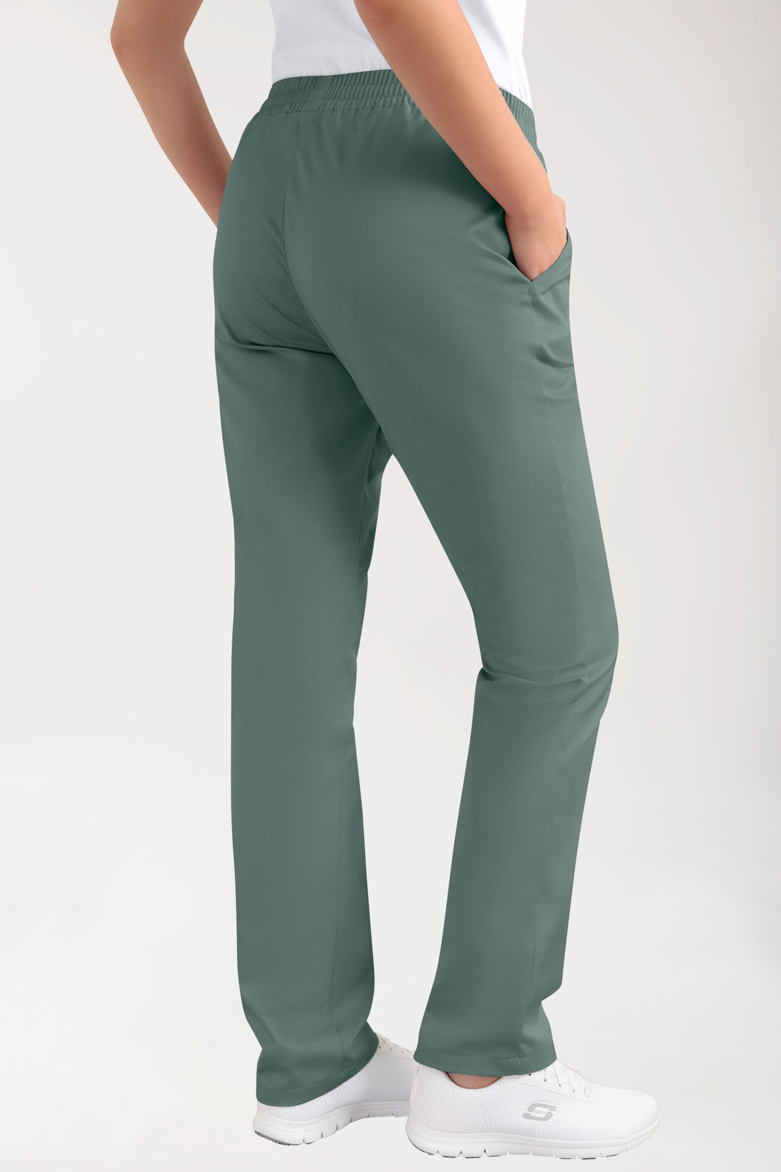 CORE Hose Damen - leicht vertiefter Bund dunkelgrün