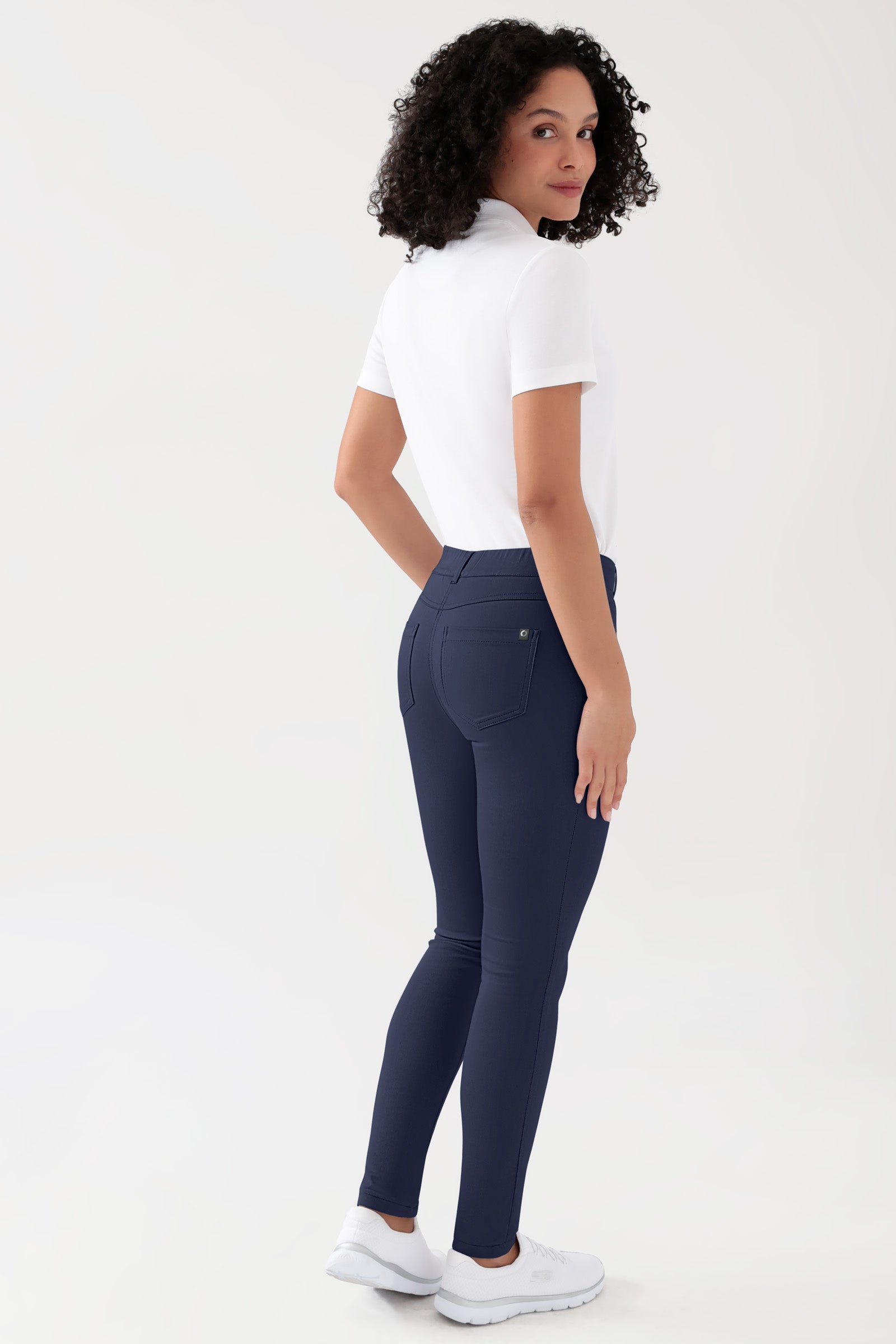 COMFY FLEX 5-Pocket Hose Damen - schlankes Bein navy