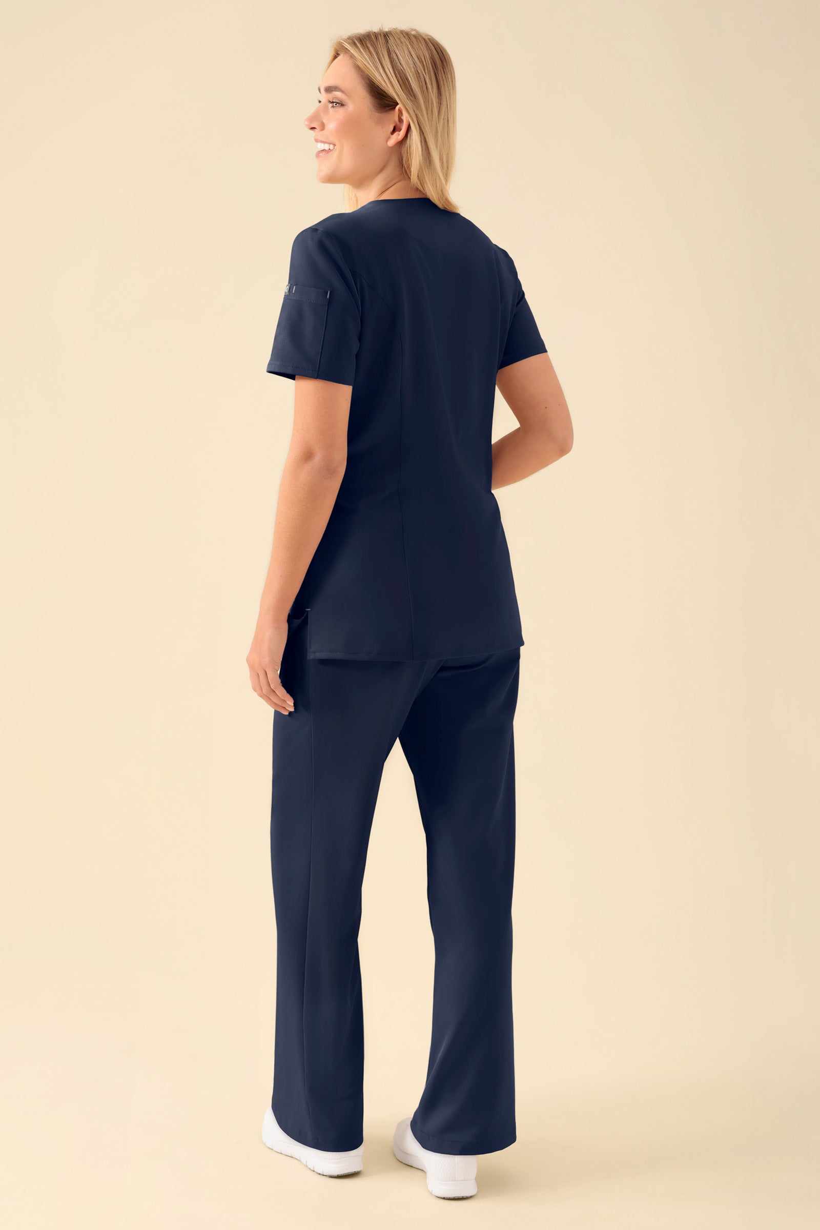 KAERE Kasack Damen - durchgeknöpft navy