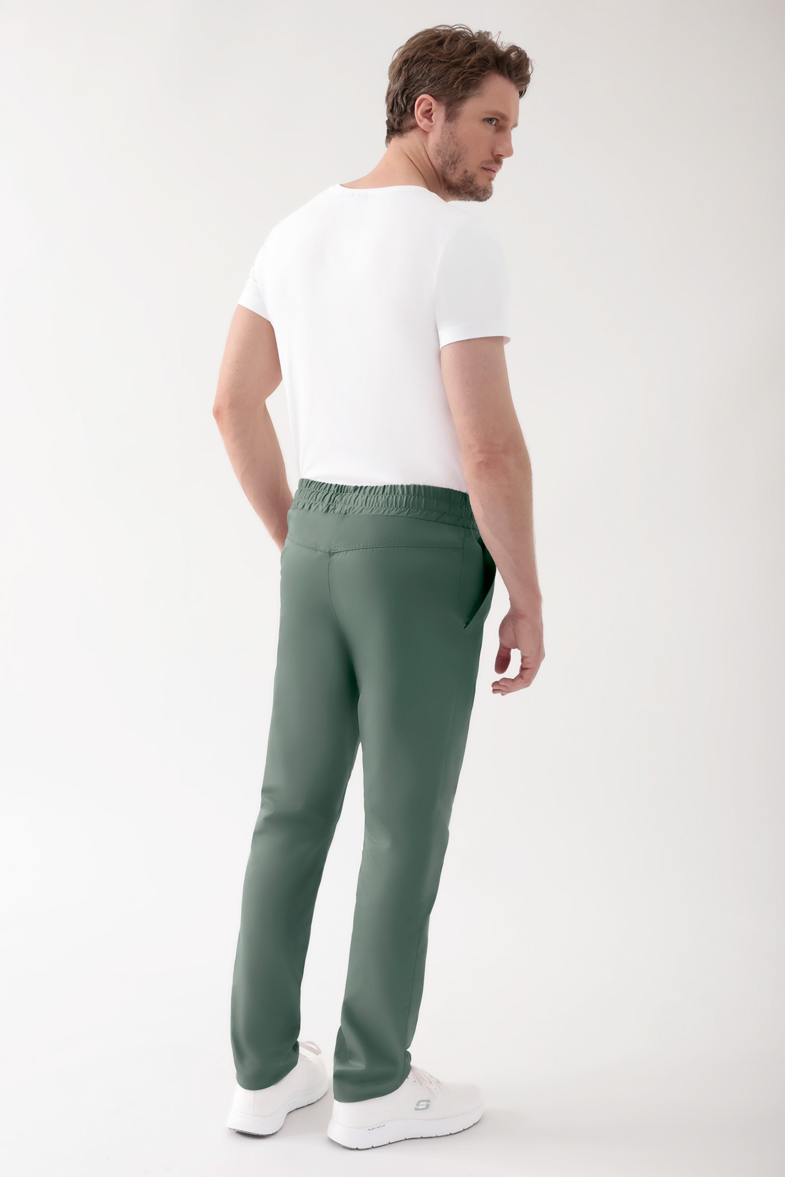 CORE Hose Unisex - hoher Bund dunkelgrün, Vue de dos 