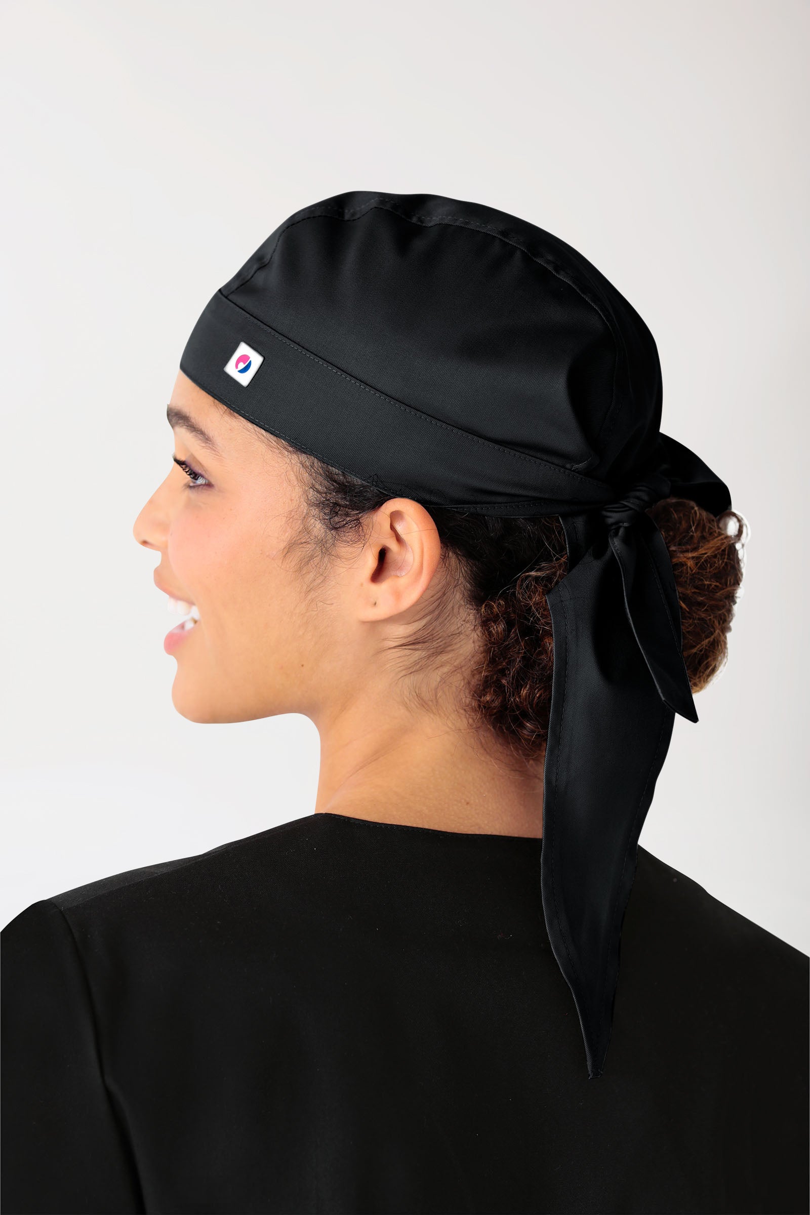 JUST STRONG Bandana Kopftuch Unisex schwarz, Rückansicht 