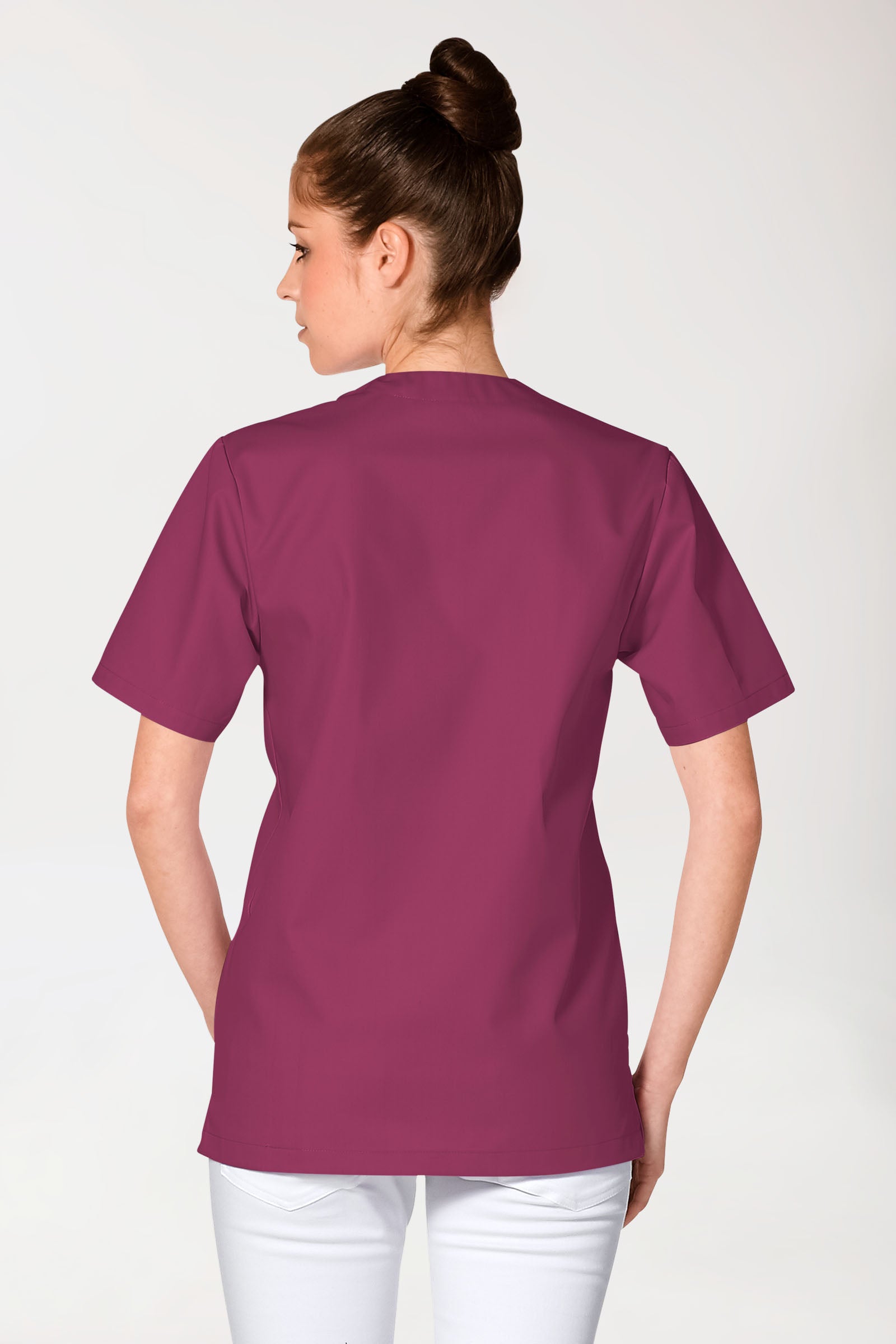 JUST STRONG Schlupfkasack Unisex - V-Ausschnitt berry, Vue de dos 