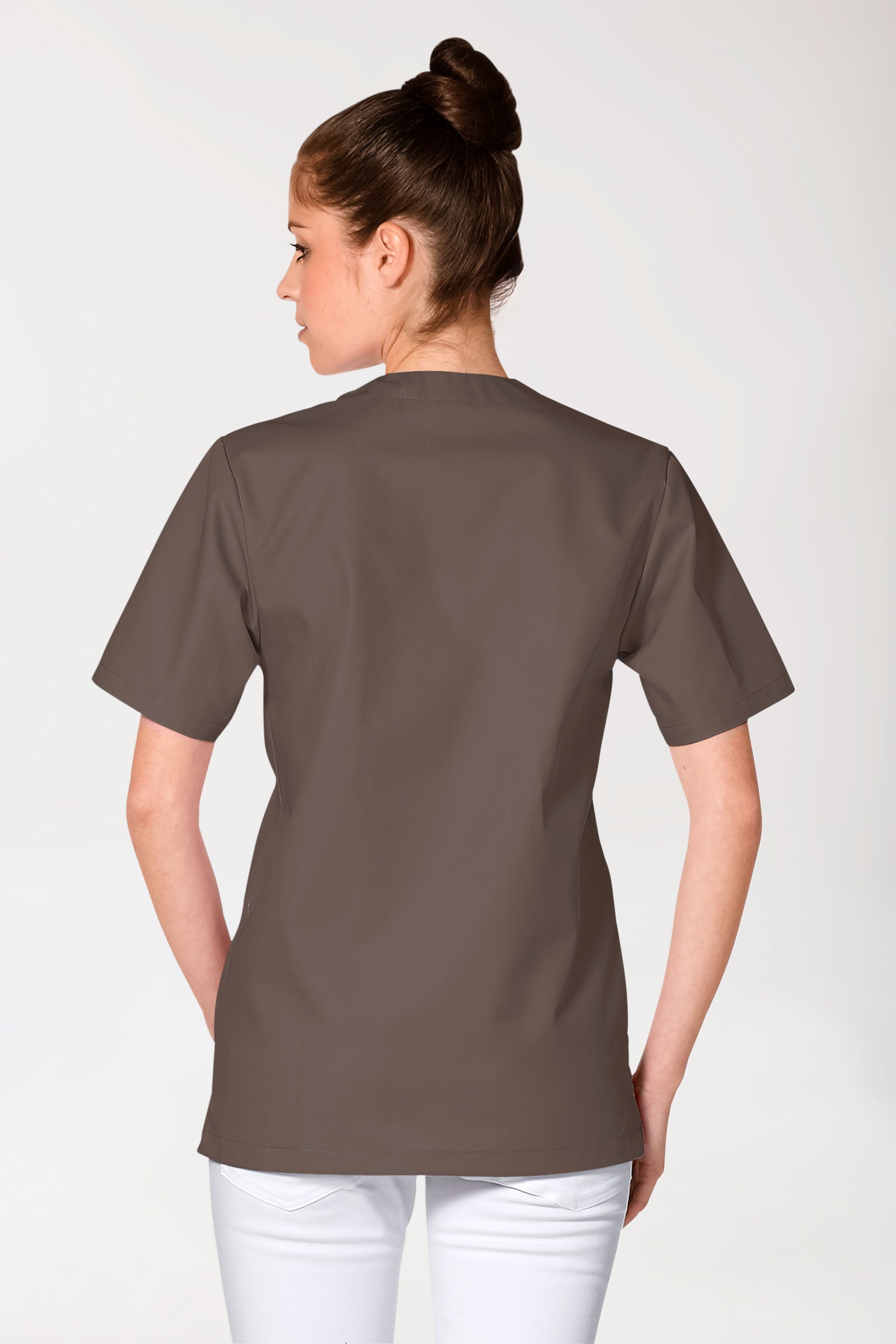 JUST STRONG Schlupfkasack Unisex - V-Ausschnitt deep taupe, Vue de dos 