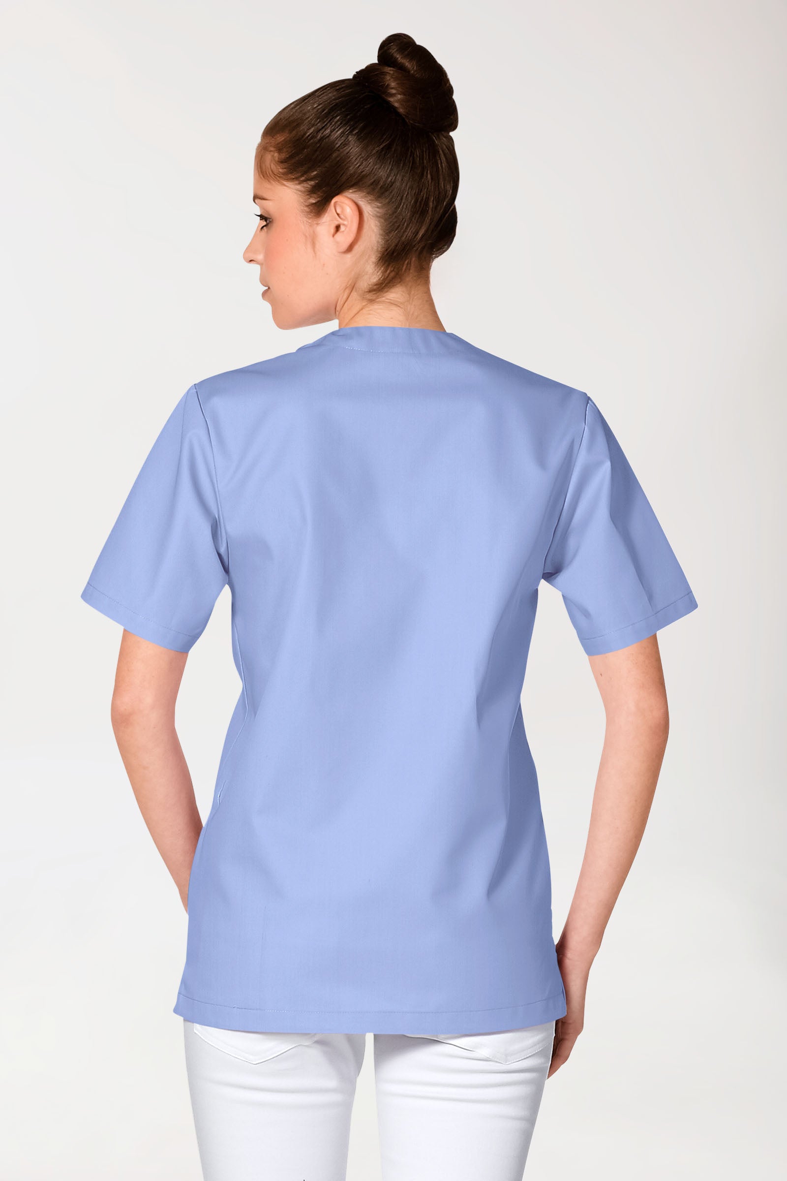 JUST STRONG Schlupfkasack Unisex - V-Ausschnitt eisblau, Vue de dos 