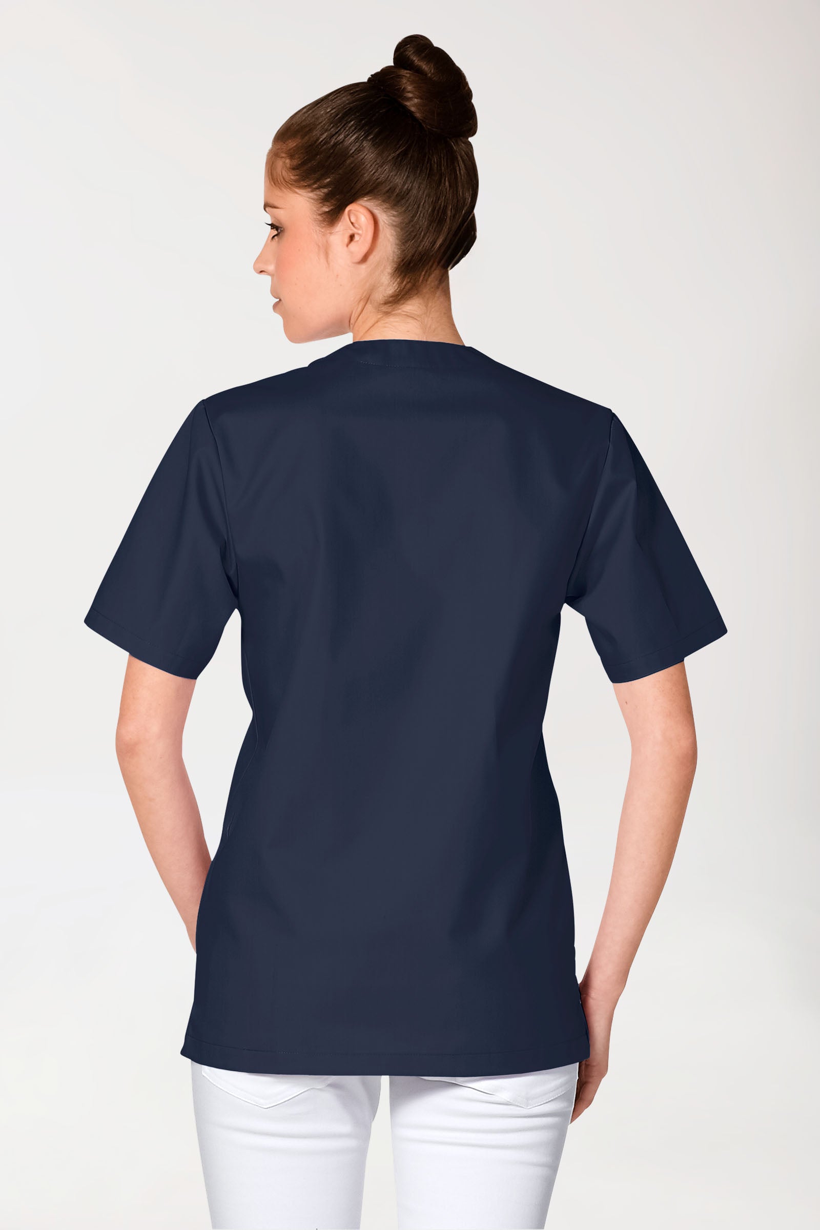 JUST STRONG Schlupfkasack Unisex - V-Ausschnitt navy, Vue de dos 