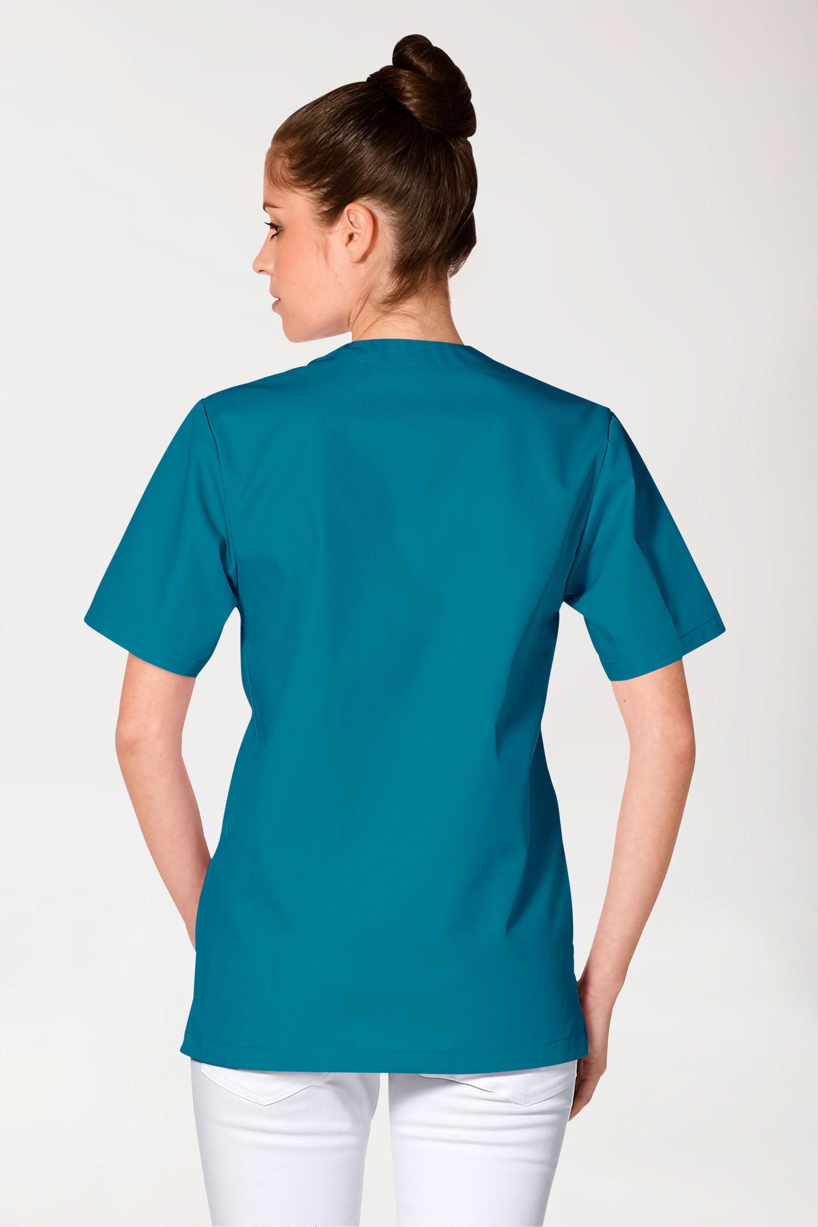 JUST STRONG Schlupfkasack Unisex - V-Ausschnitt petrol, Vue de dos 