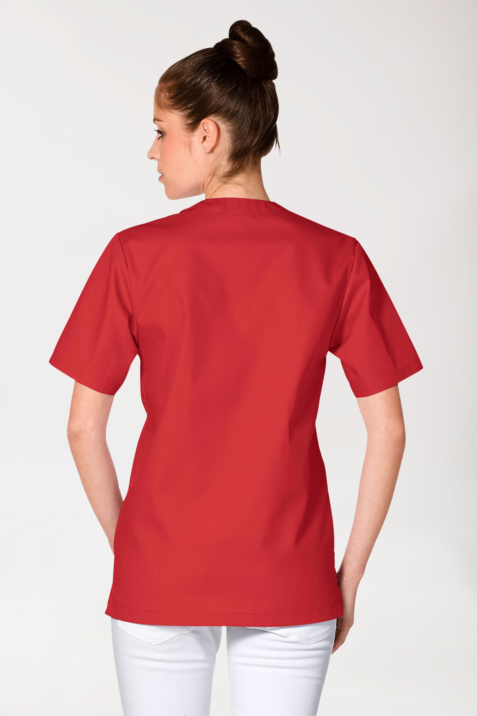 JUST STRONG Schlupfkasack Unisex - V-Ausschnitt rot, Vue de dos 