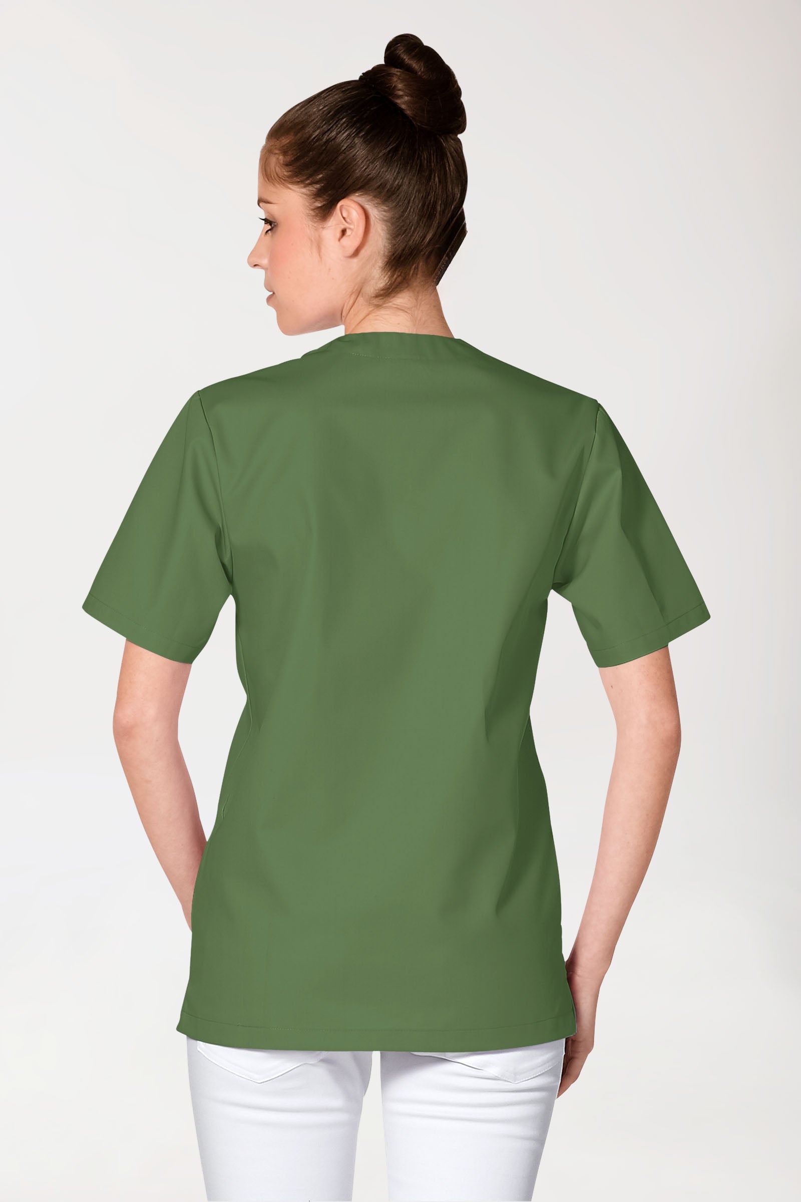 JUST STRONG Schlupfkasack Unisex - V-Ausschnitt wiesengrün