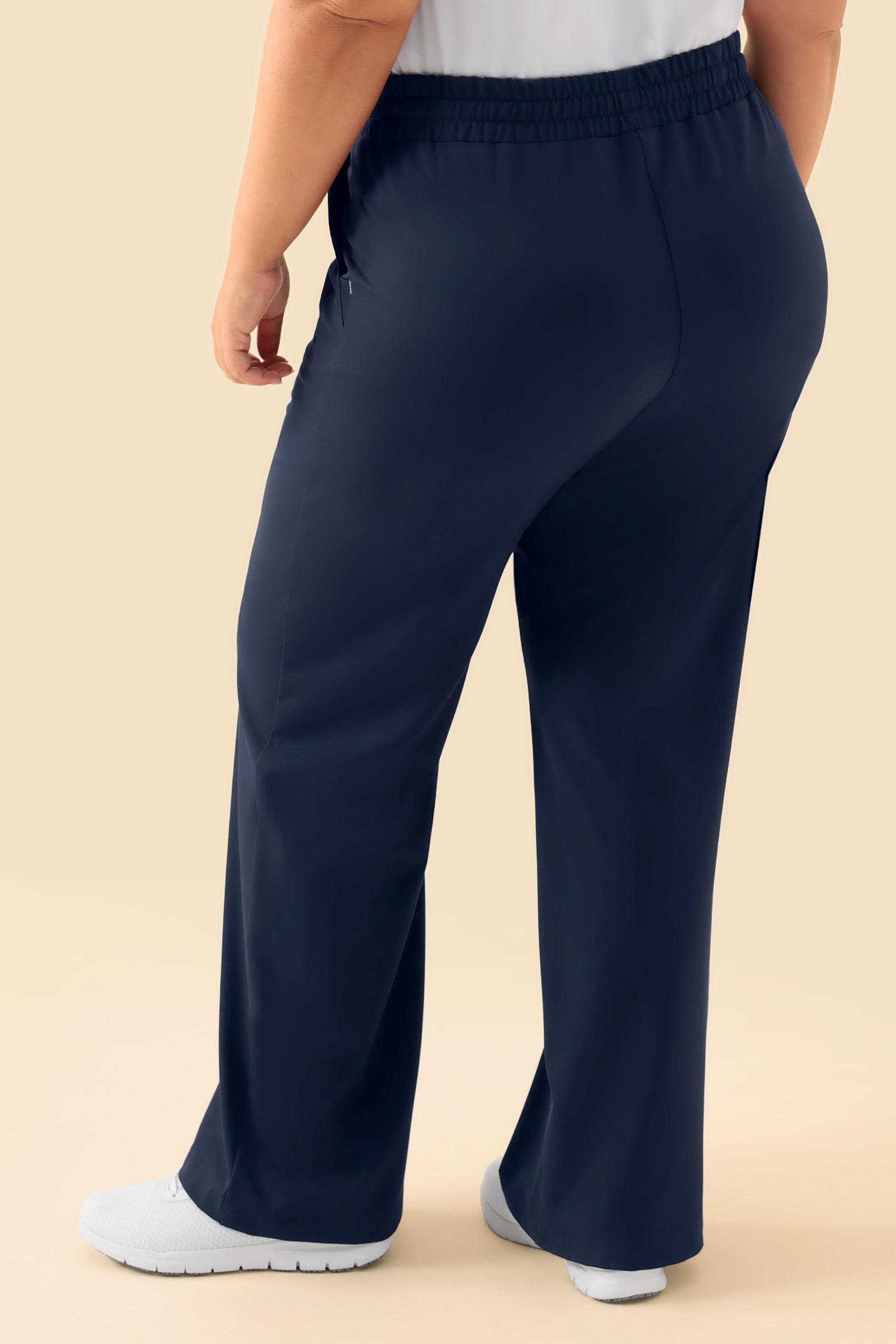 KAERE Hose Damen - weites Bein navy, Vue de dos 