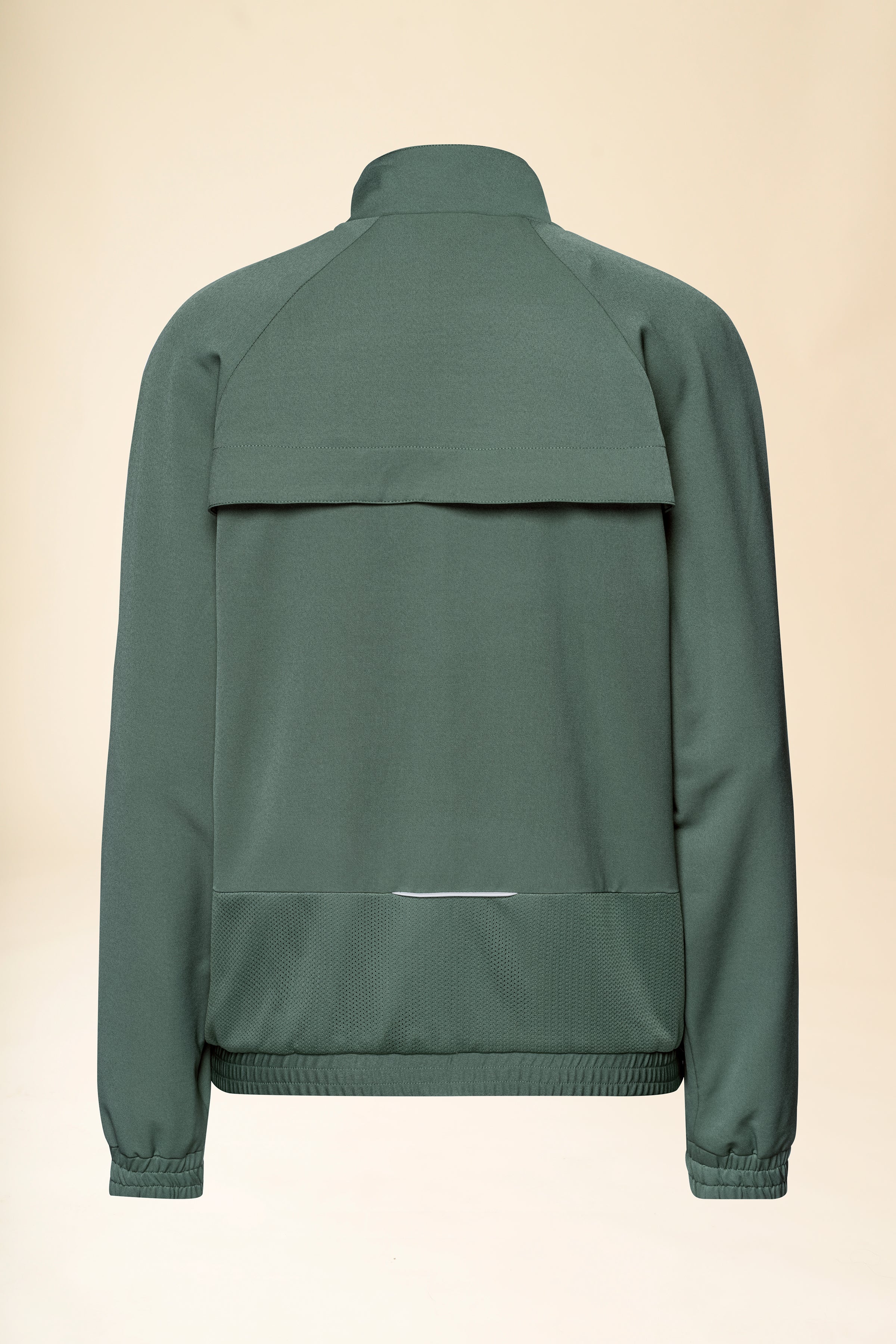 KAERE Blousonjacke Damen - mit elastischen Bündchen dunkelgrün, Rückansicht 