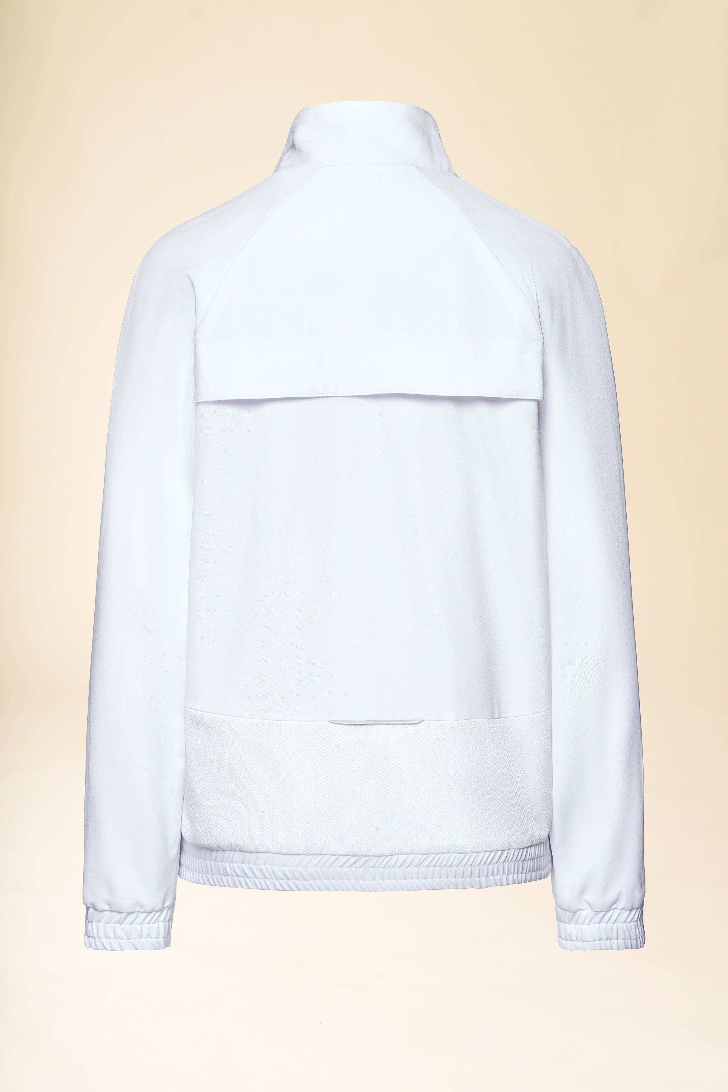 KAERE Blousonjacke Damen - mit elastischen Bündchen weiss, Rückansicht 