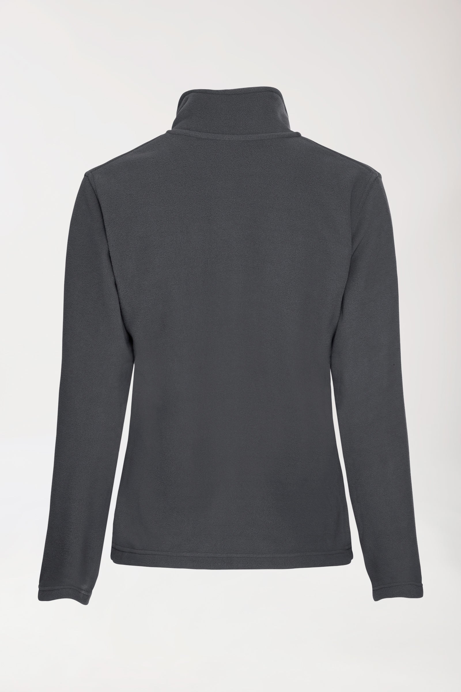Fleecejacke Damen - Stehkragen erzgrau