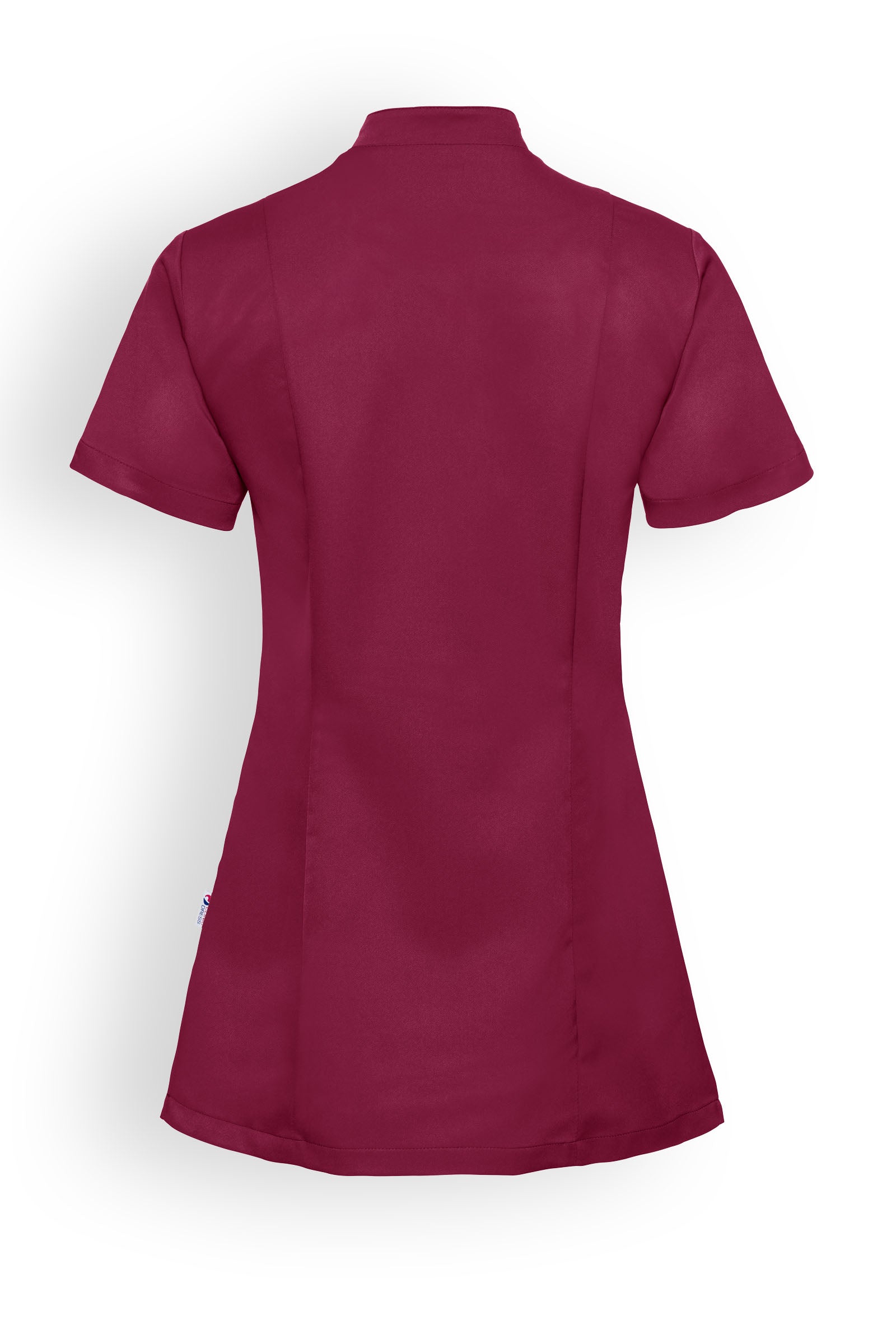 Kasack mit Druckknopfleiste Bordeaux