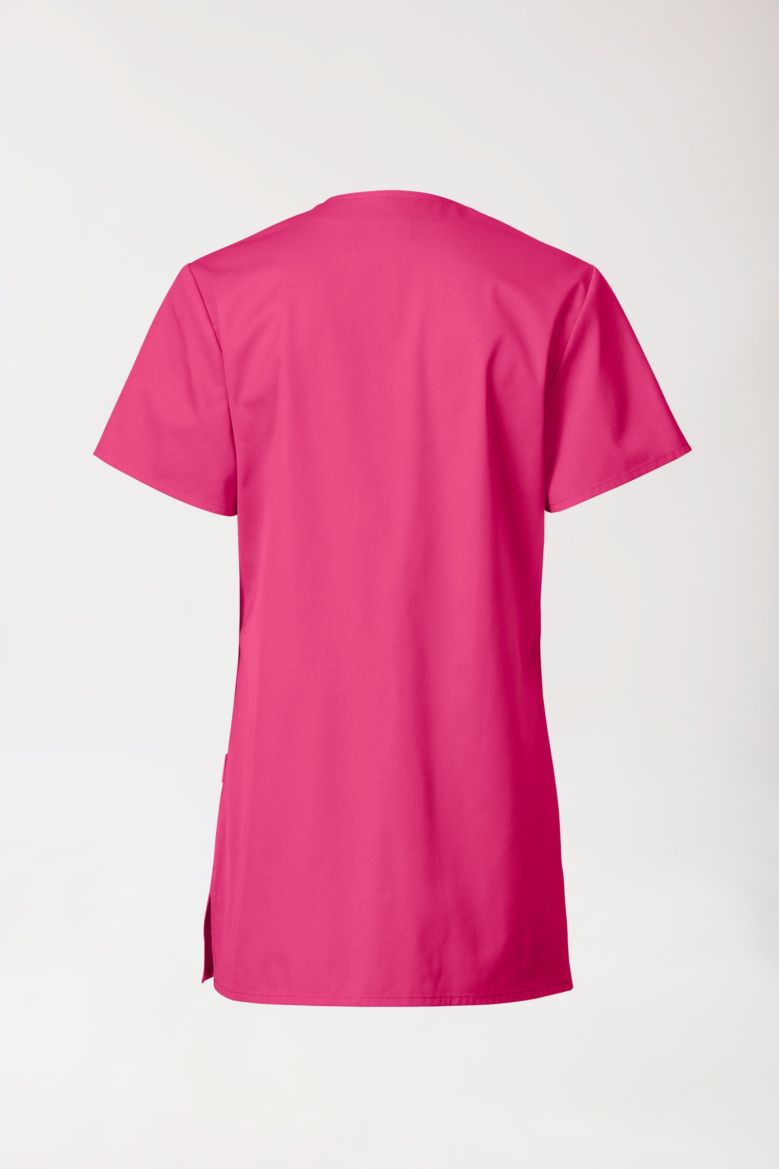 Beauty Kasack Damen - durchgeknöpft pink, Rückansicht 