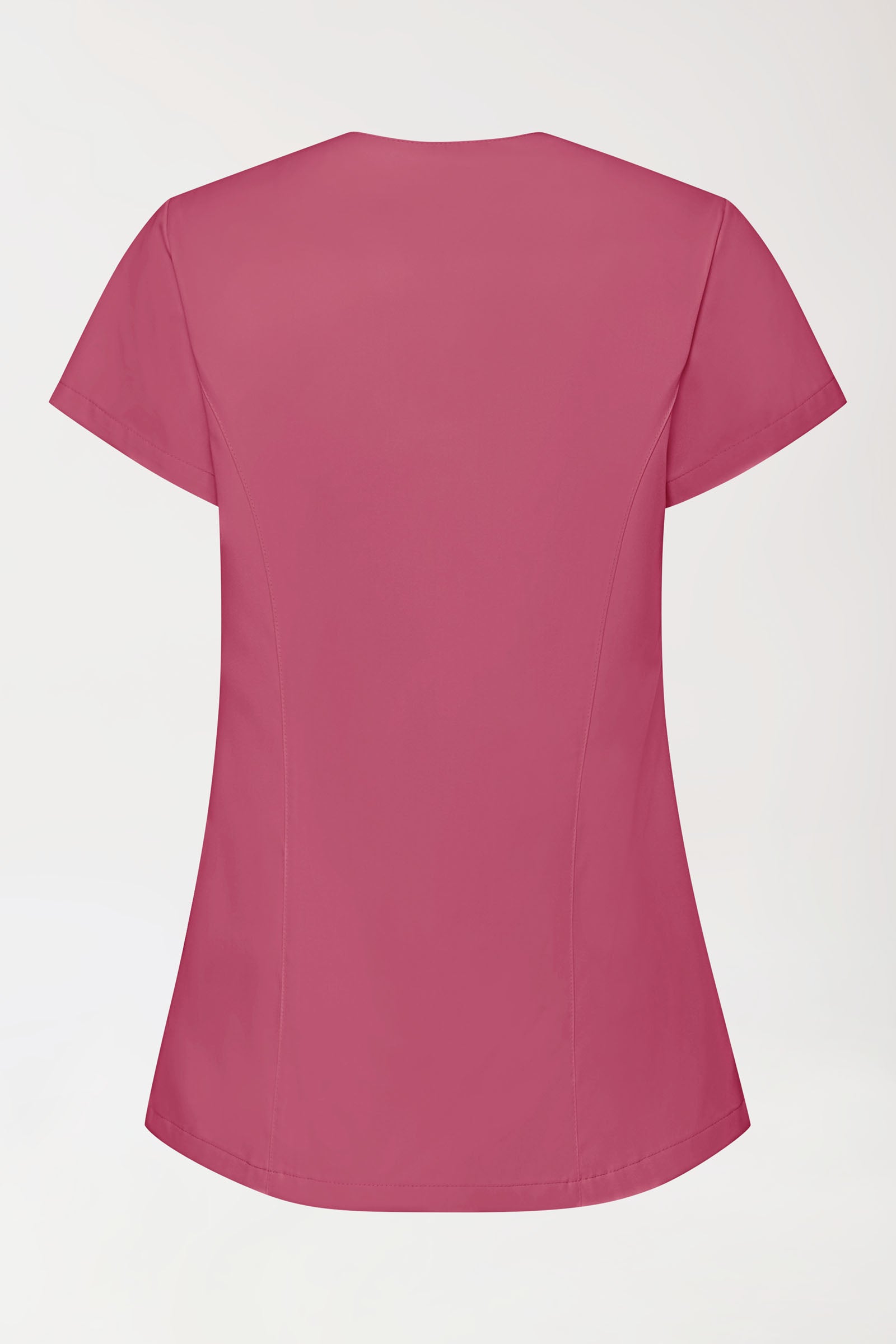 GREEN Stretch Kasack Damen - asymmetrische Druckknopfleiste rosenholz, Vue de dos 