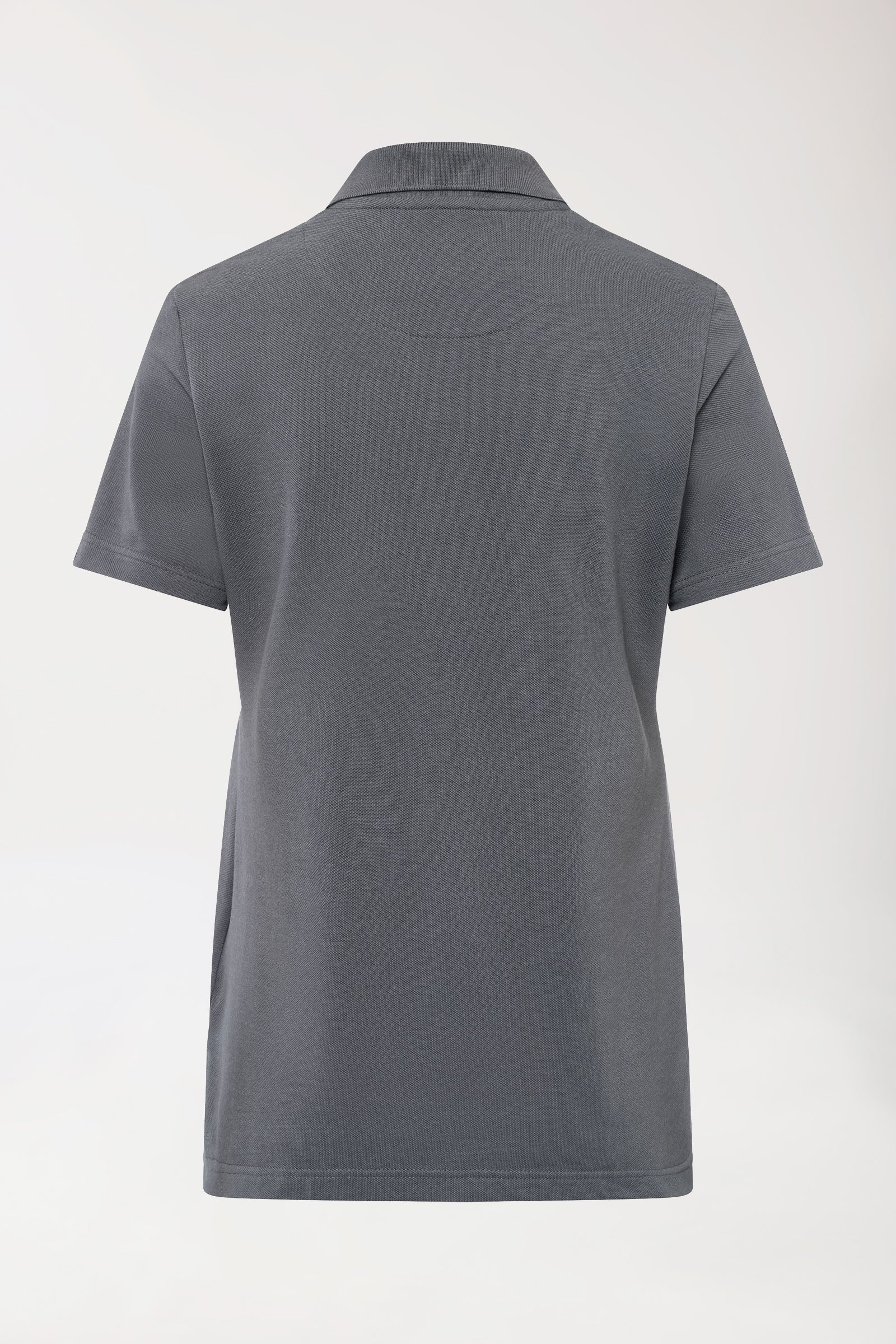 CORE Shirt Damen - Polokragen steingrau, Vue de dos 