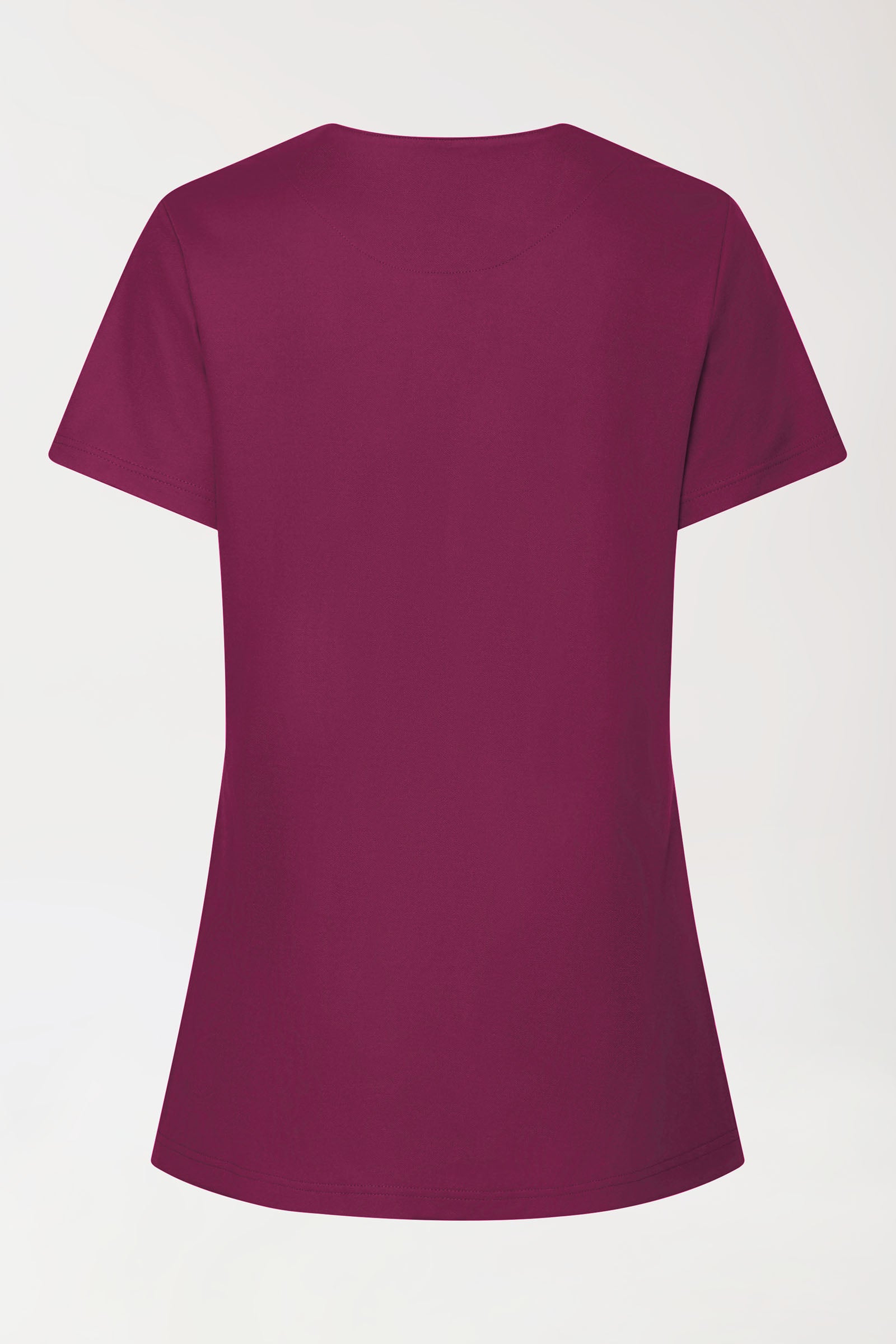 COMFY FLEX Stretch Schlupfkasack Damen - mit Druckknöpfen berry, Rückansicht 