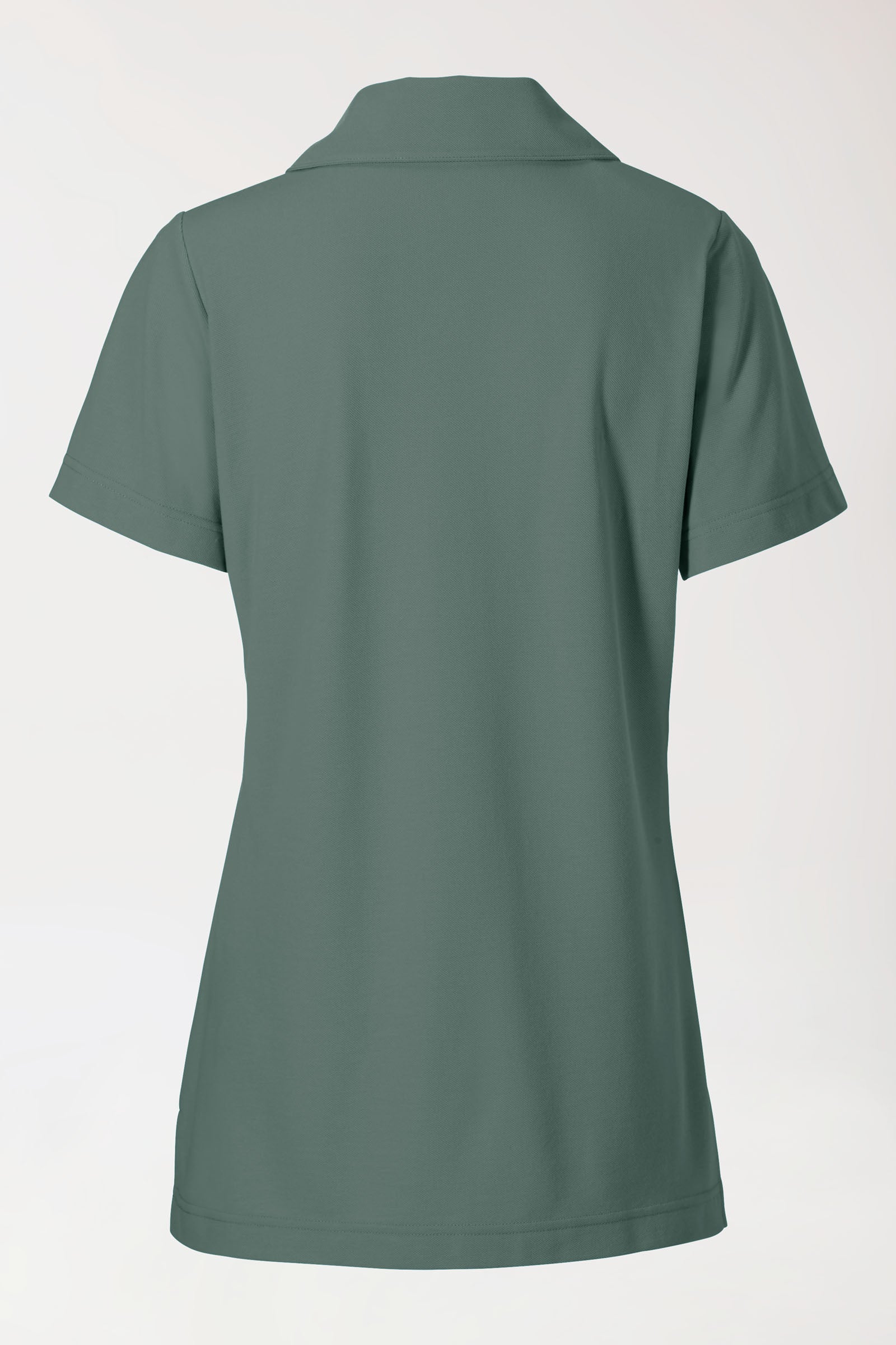 COMFY FLEX Stretch Schlupfkasack Damen - Schalkragen dunkelgrün, Vue de dos 