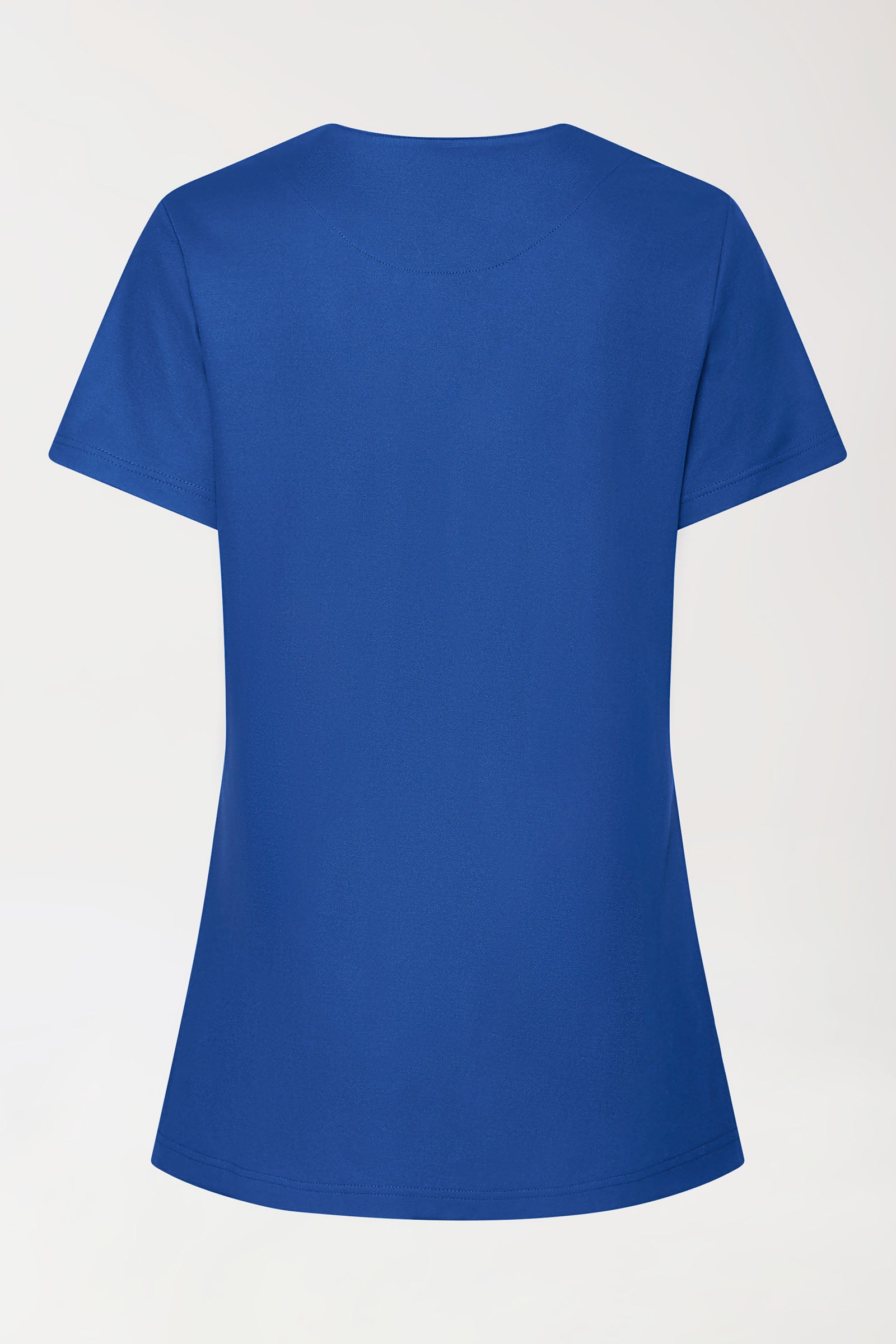 COMFY FLEX Stretch Schlupfkasack Damen - mit Druckknöpfen königsblau, Rückansicht 