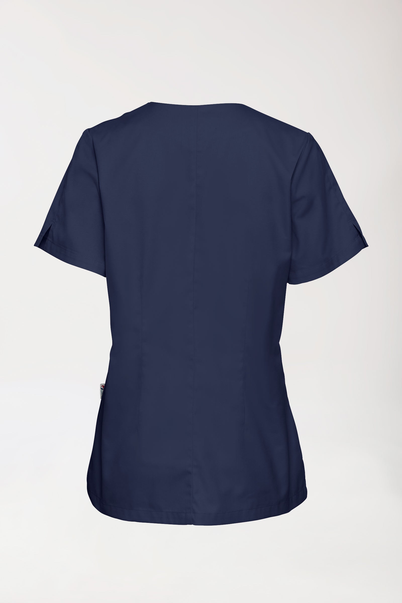 CORE Schlupfkasack Damen curved fit - mit Druckknöpfen navy, Vue de dos 