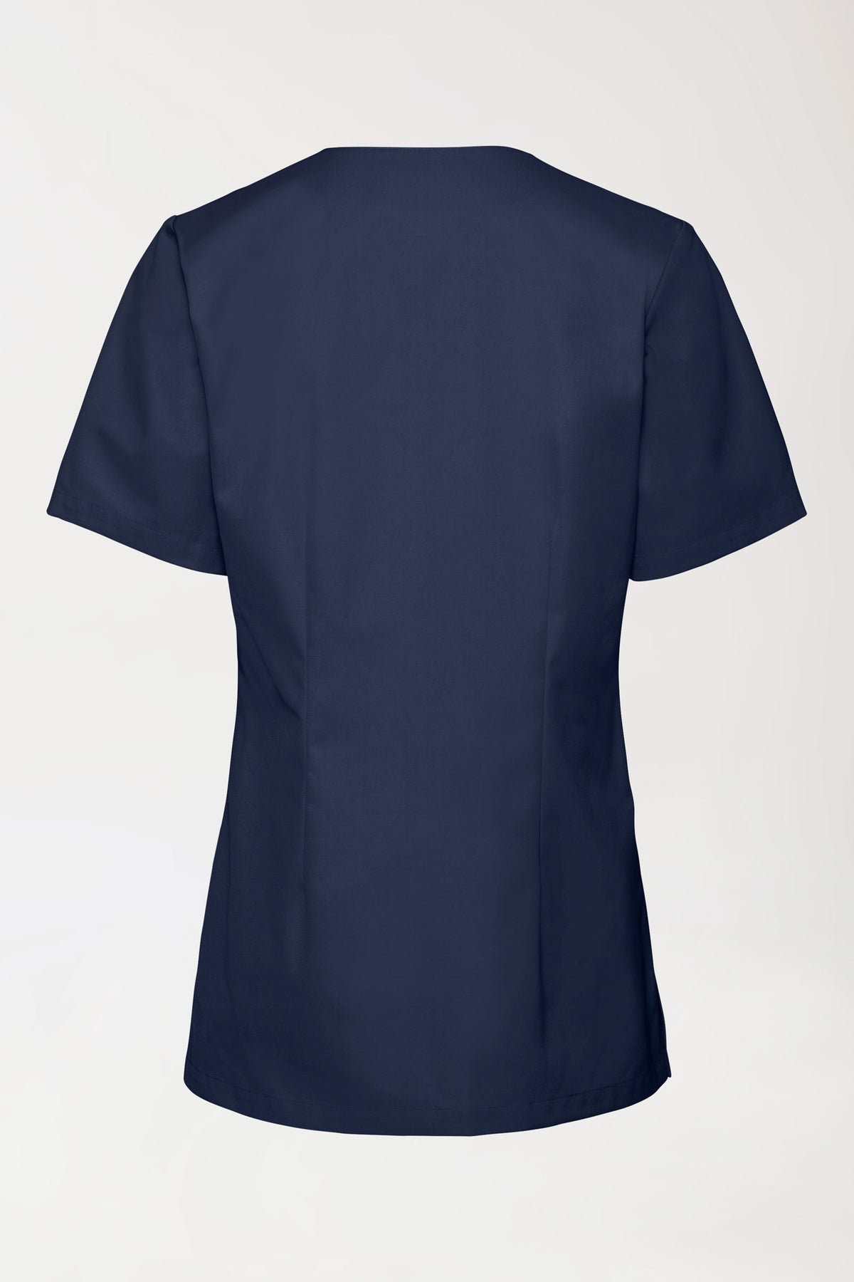Stretch Schlupfkasack Damen - V-Ausschnitt navy, Rückansicht 