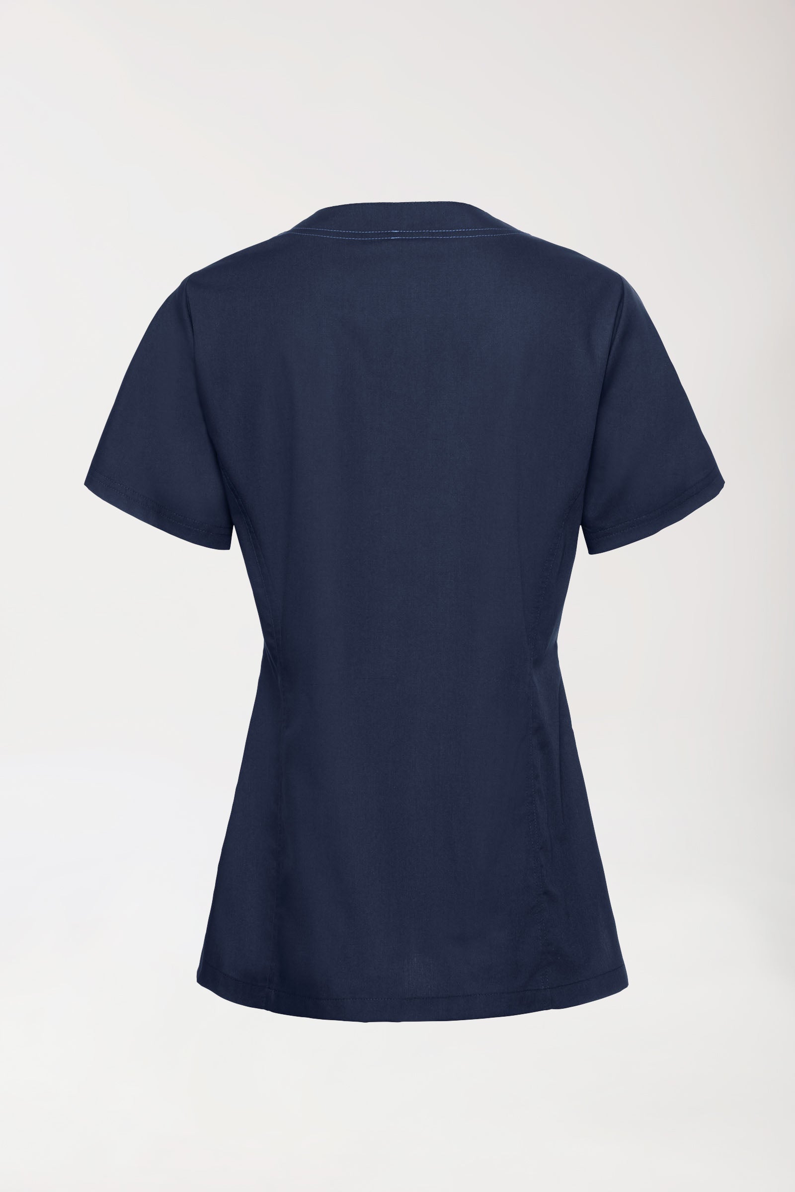Damen-Schlupfkasack Navy mit Himmelblau, Vue de dos 