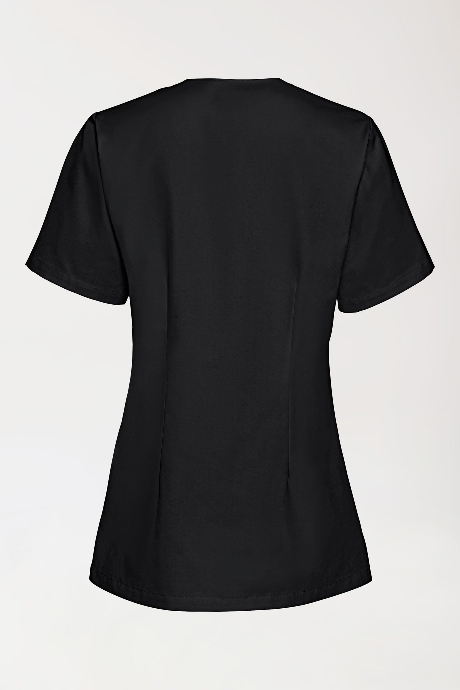 Stretch Schlupfkasack Damen - V-Ausschnitt schwarz, Vue de dos 