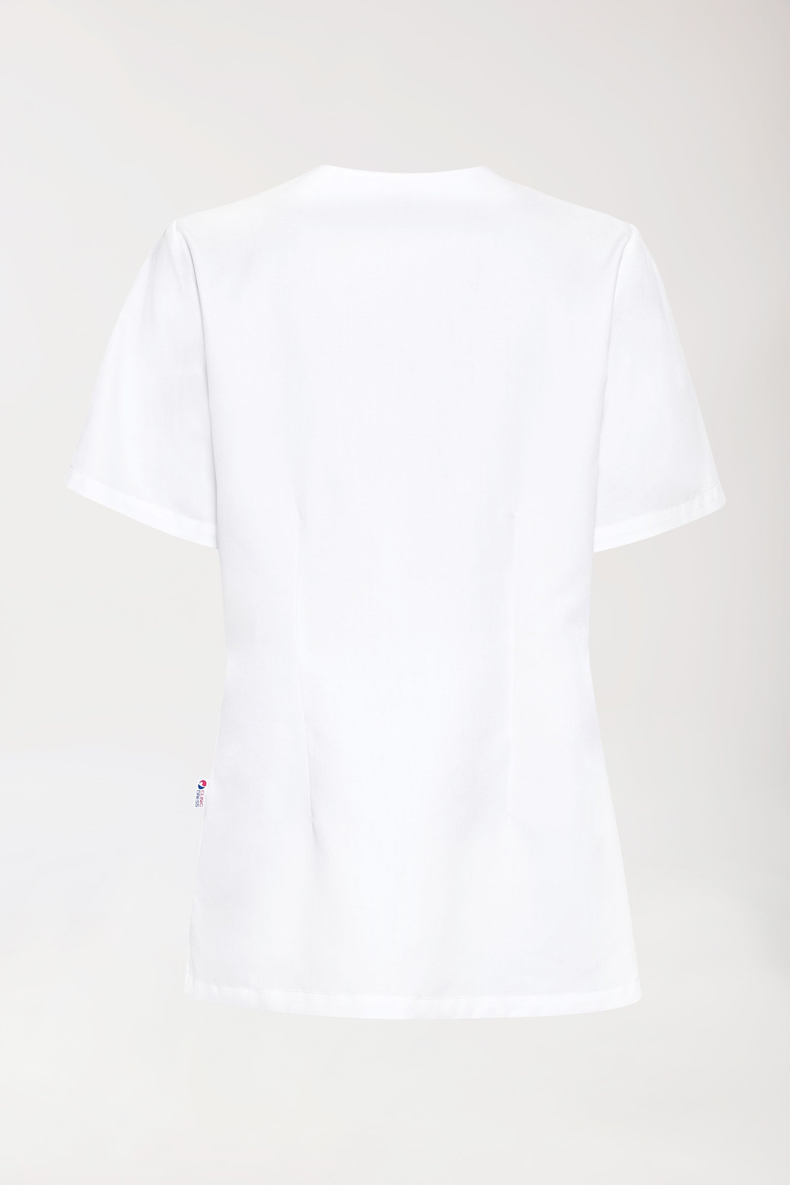 GREEN Schlupfkasack Damen - V-Ausschnitt weiss, Rückansicht 