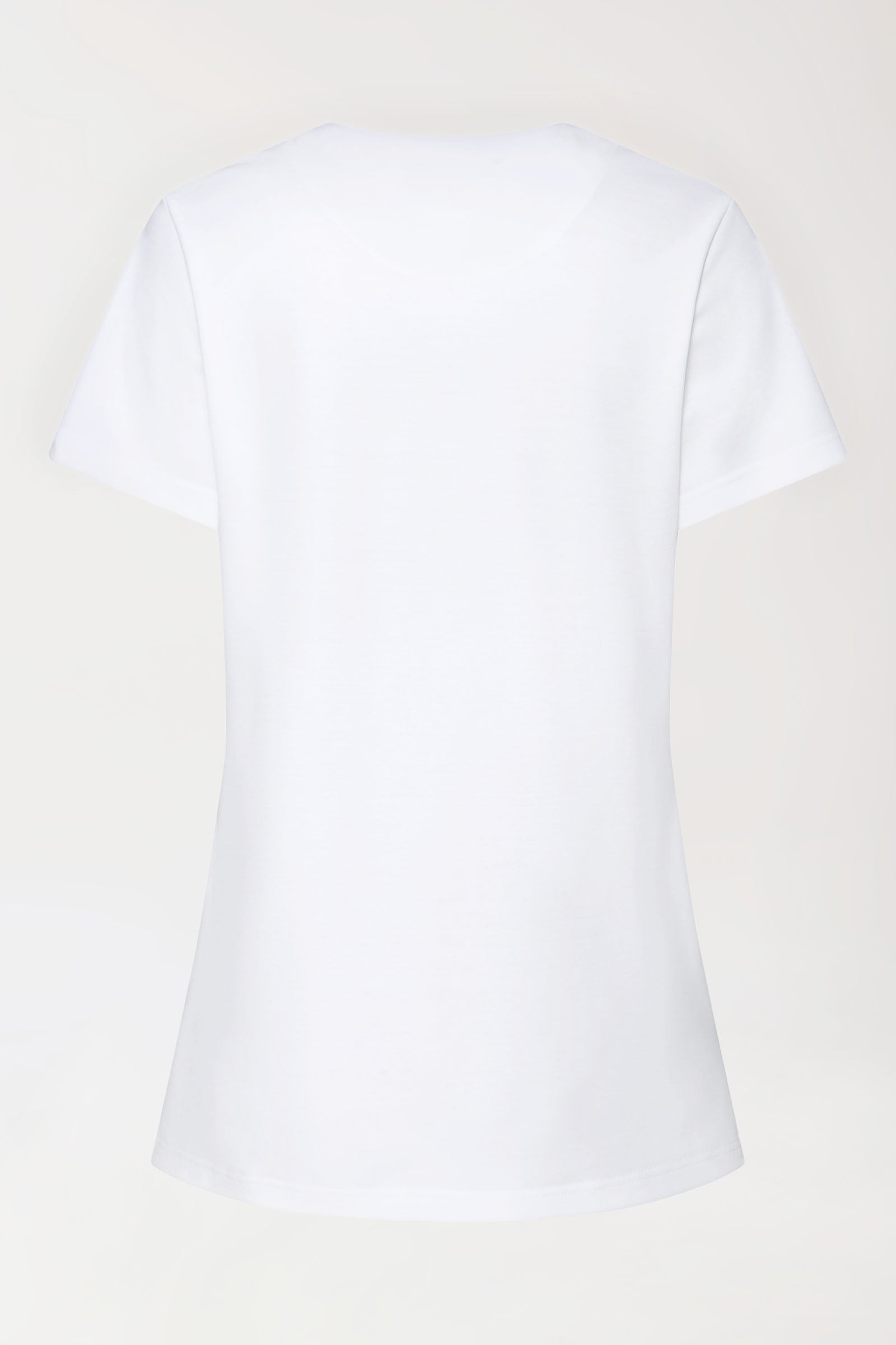 COMFY FLEX Stretch Schlupfkasack Damen - mit Druckknöpfen weiss, Rückansicht 